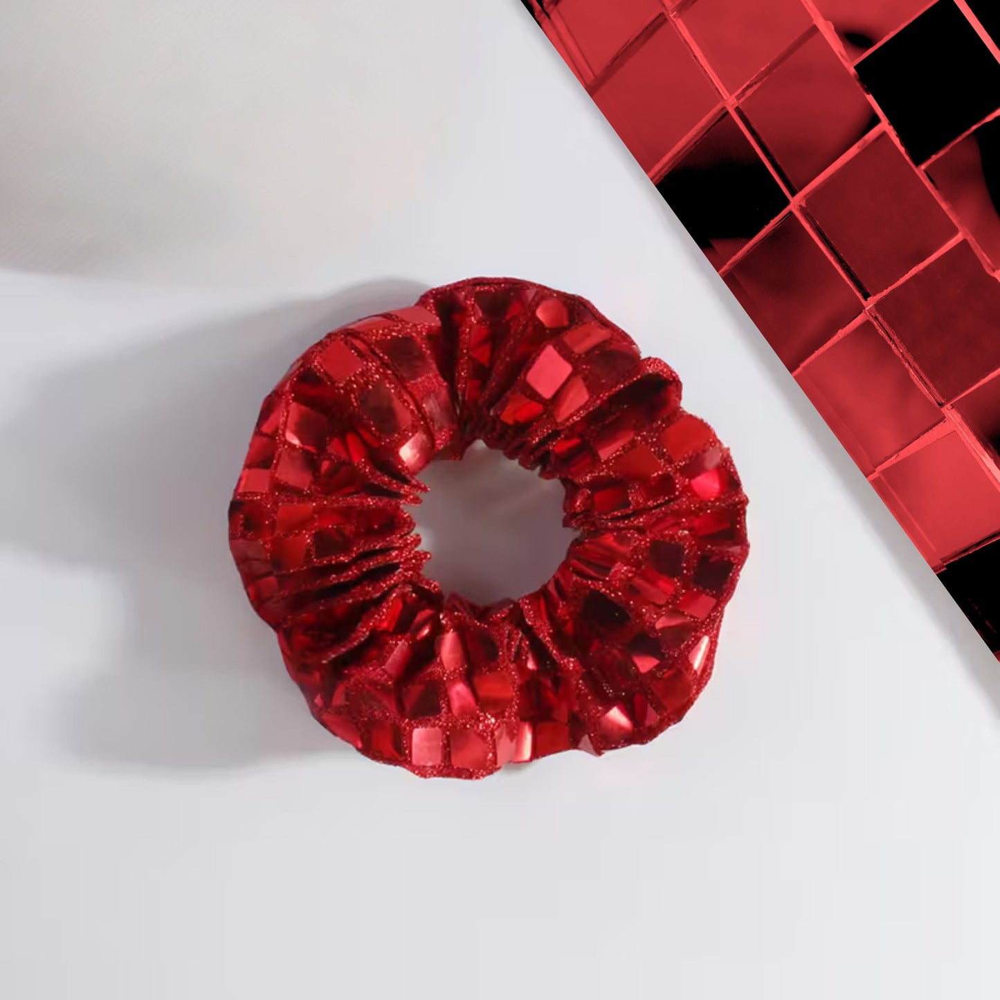 Disco Ball Accent Scrunchie - Merry May