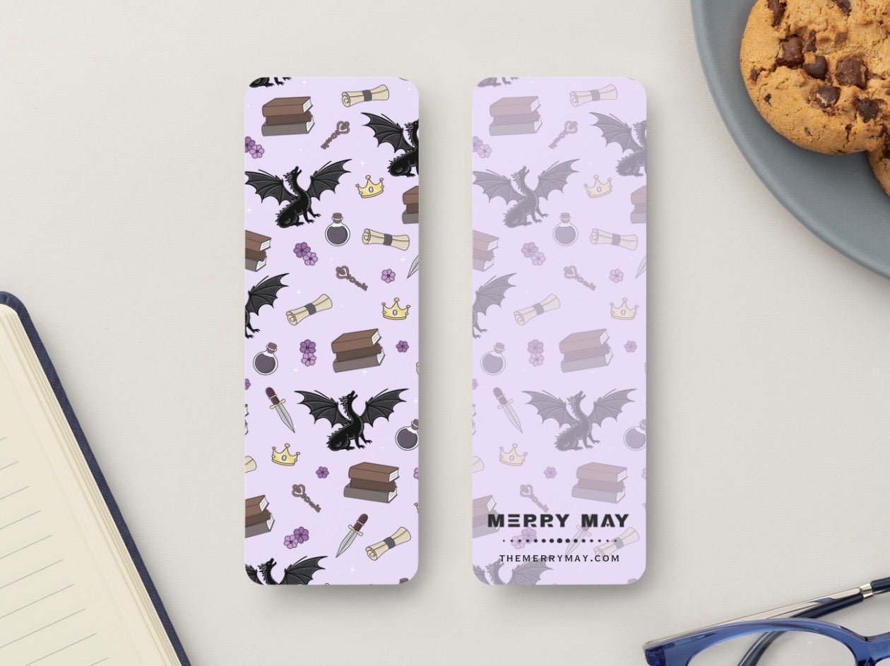 Dragon Rider’s Toolkit Glossy Double - Sided Bookmark, 2” x 6” - Merry May