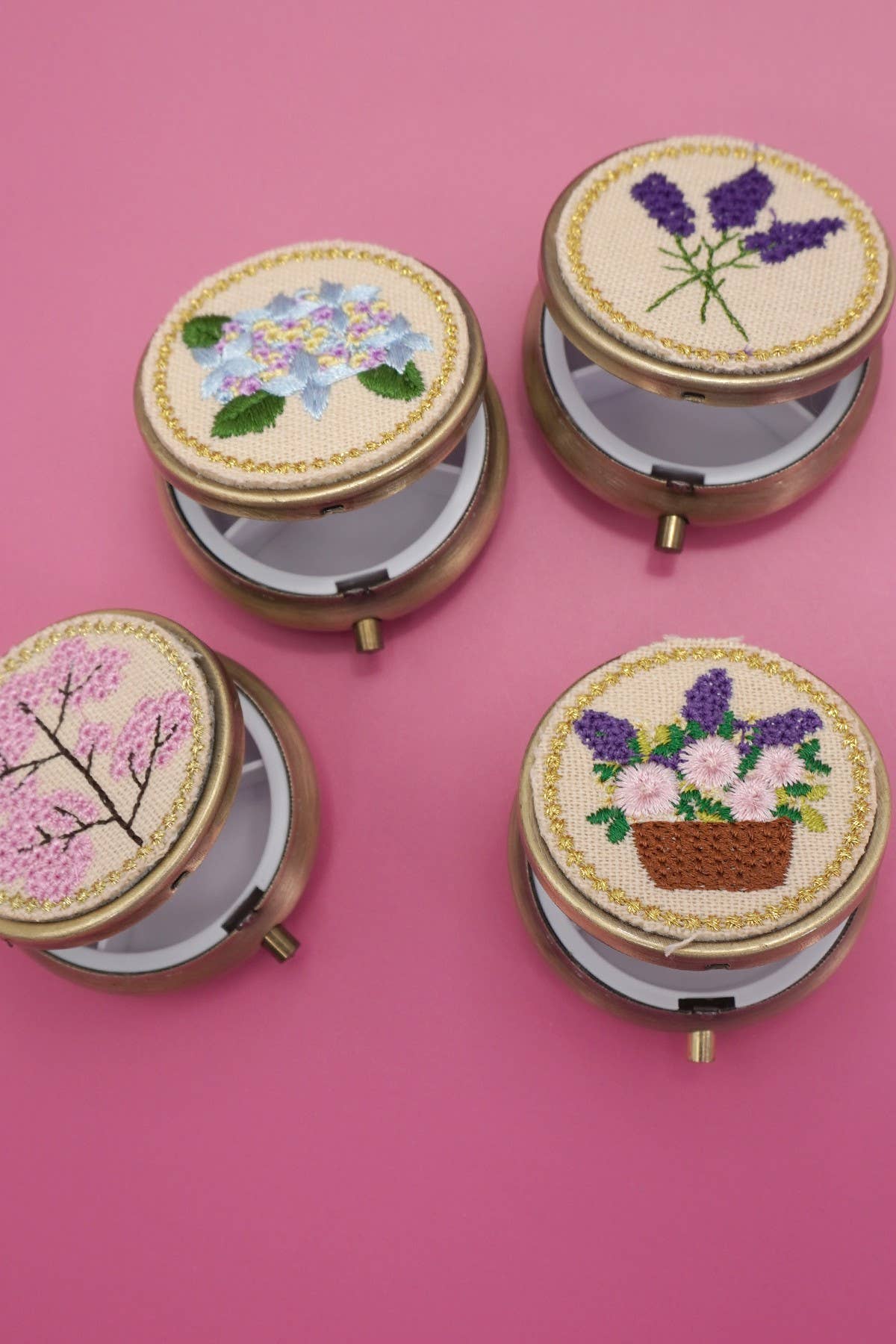Embroidered Jewelry Mini Case - Merry May