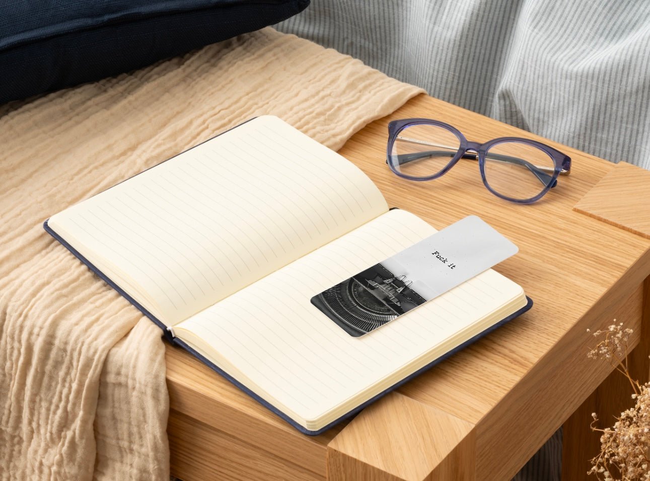 F*ck It Glossy Double - Sided Bookmark, 2” x 6” - Merry May