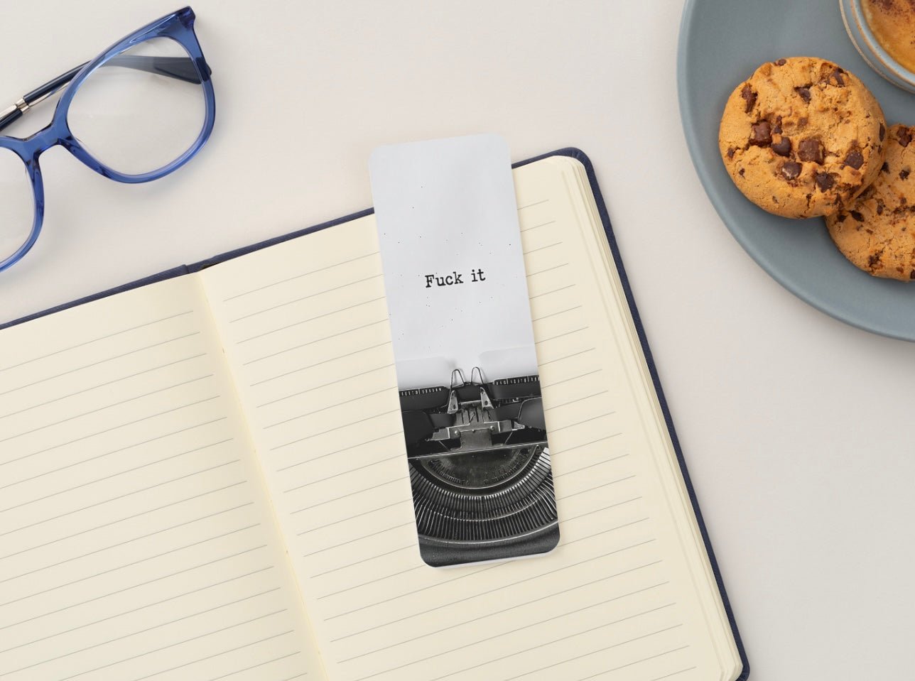 F*ck It Glossy Double - Sided Bookmark, 2” x 6” - Merry May