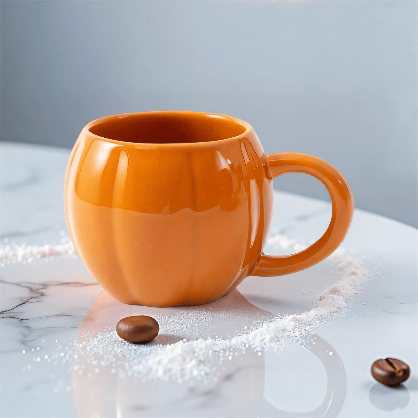 Glossy Pumpkin Mug - Merry May