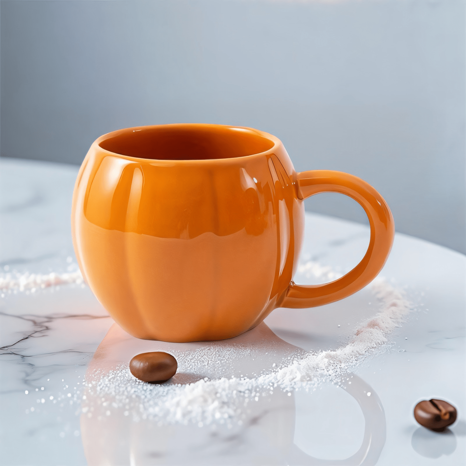 Glossy Pumpkin Mug - Merry May