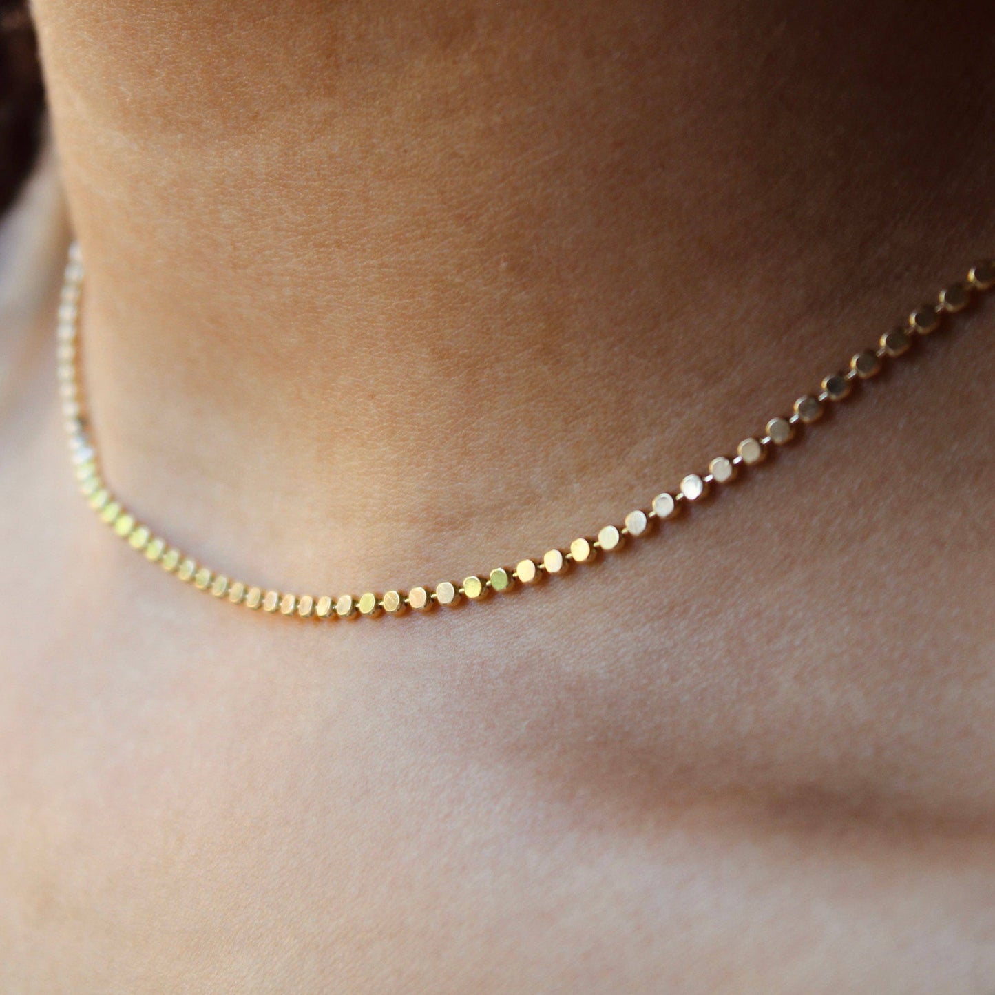 Gold Filled Orb Chain Necklace - Merry May