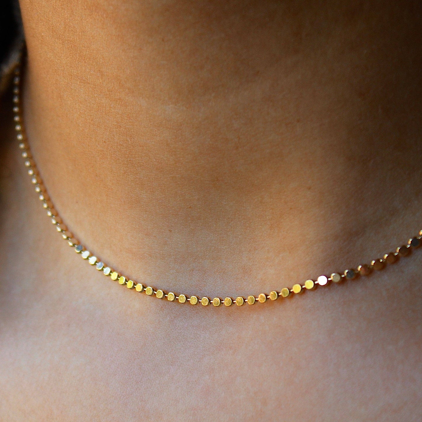 Gold Filled Orb Chain Necklace - Merry May