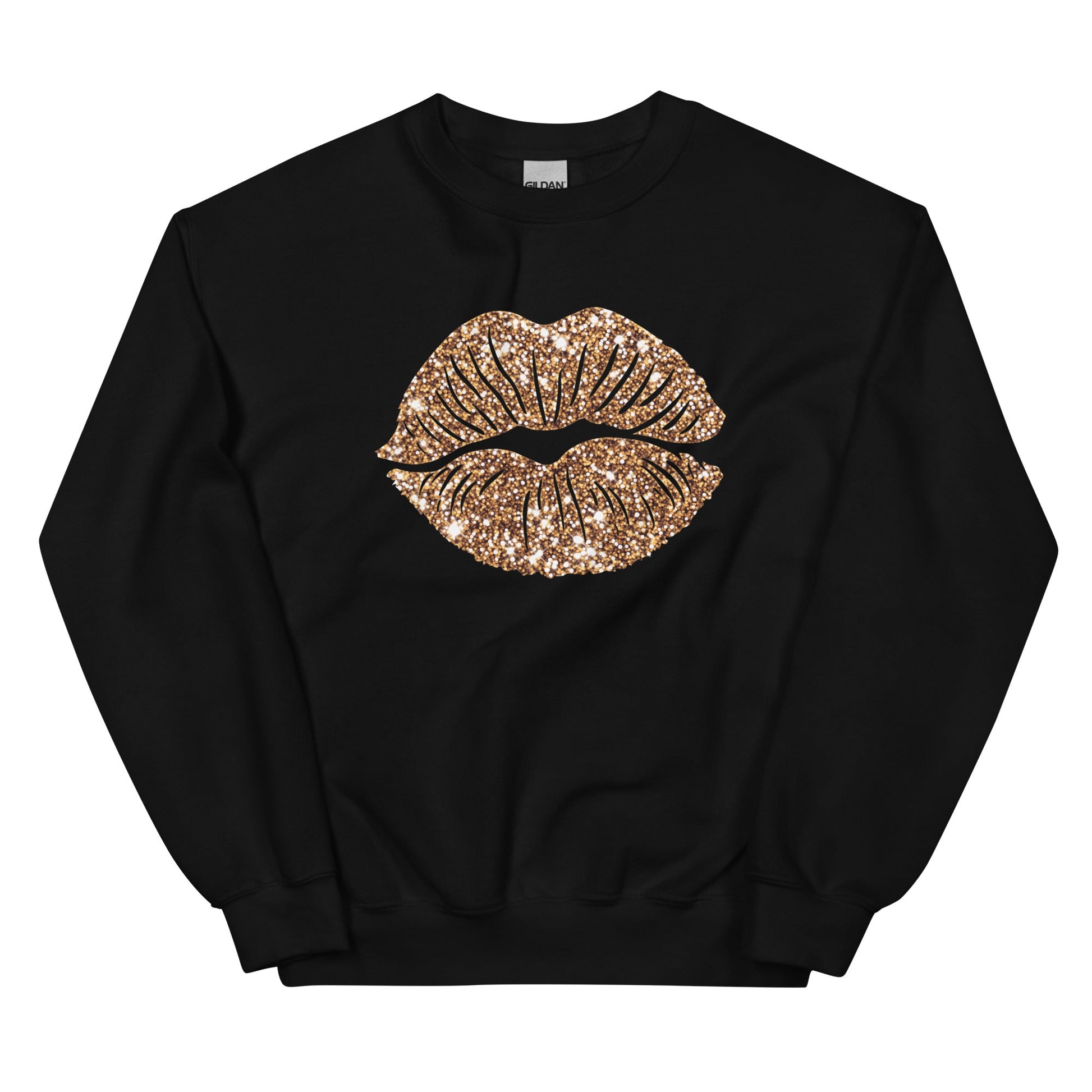 Gold Lips Sweatshirt - Merry May