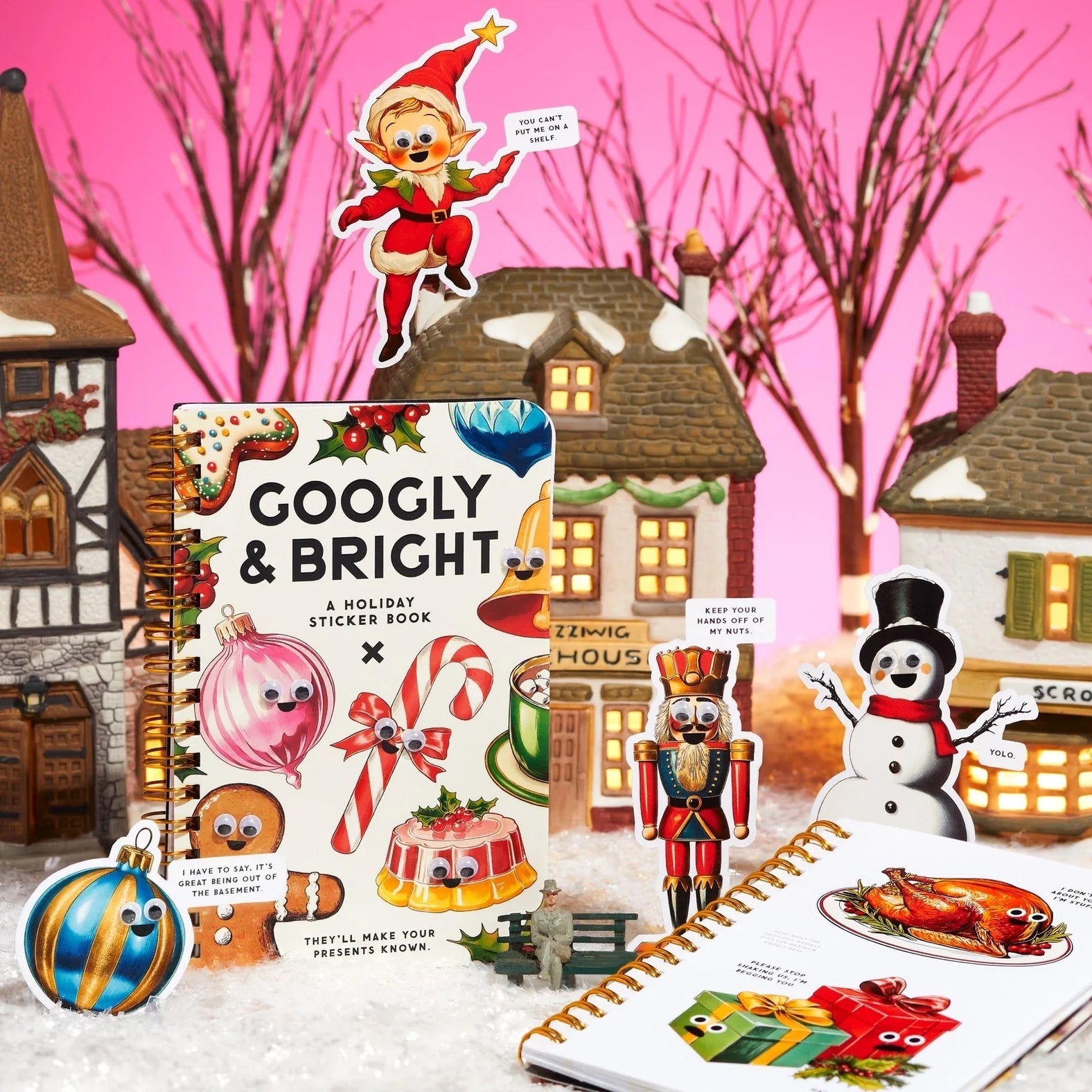 Googly & Bright Holiday Sticker Book - Merry May