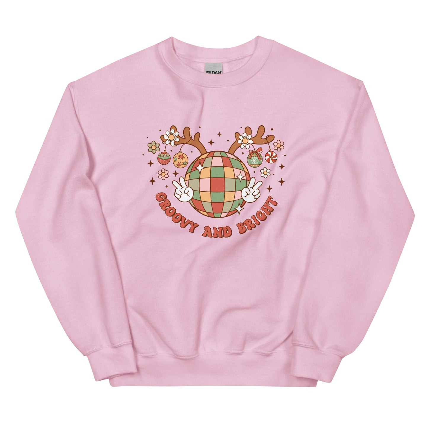 Groovy Merry and Bright Disco Ball Sweatshirt - Merry May