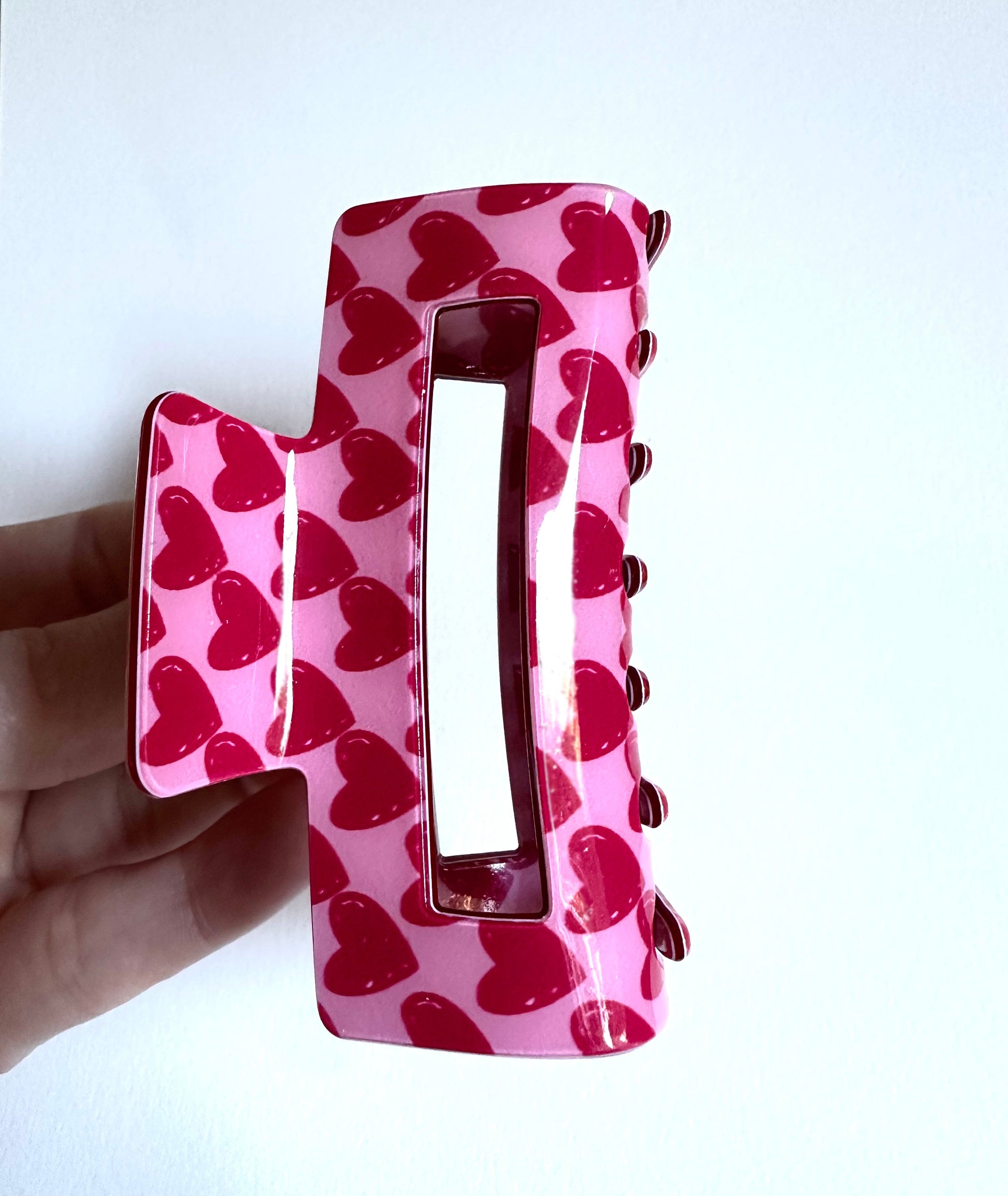 Heart Plastic Hair Claw - Merry May