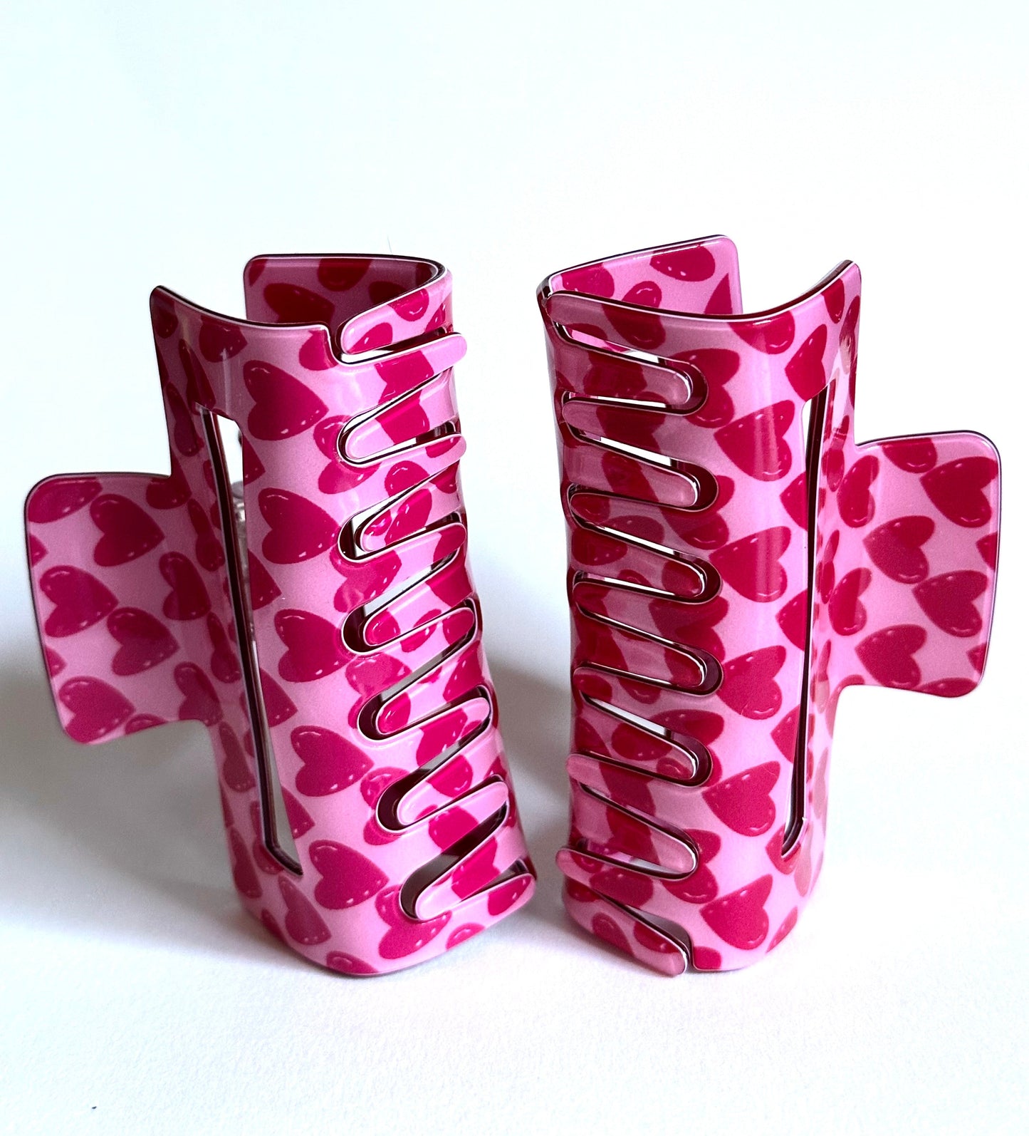 Heart Plastic Hair Claw - Merry May