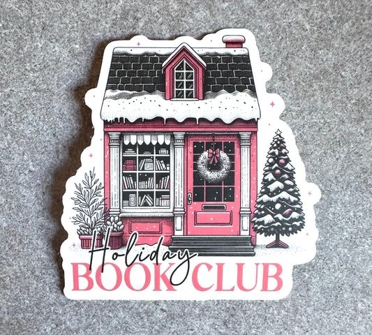 Holiday Book Club Sticker, 2.8" x 3.0" - Merry May