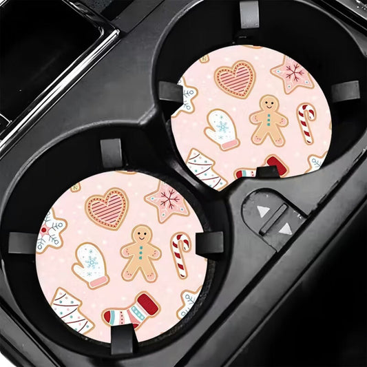 Holiday Cookie Car Coasters - Merry May
