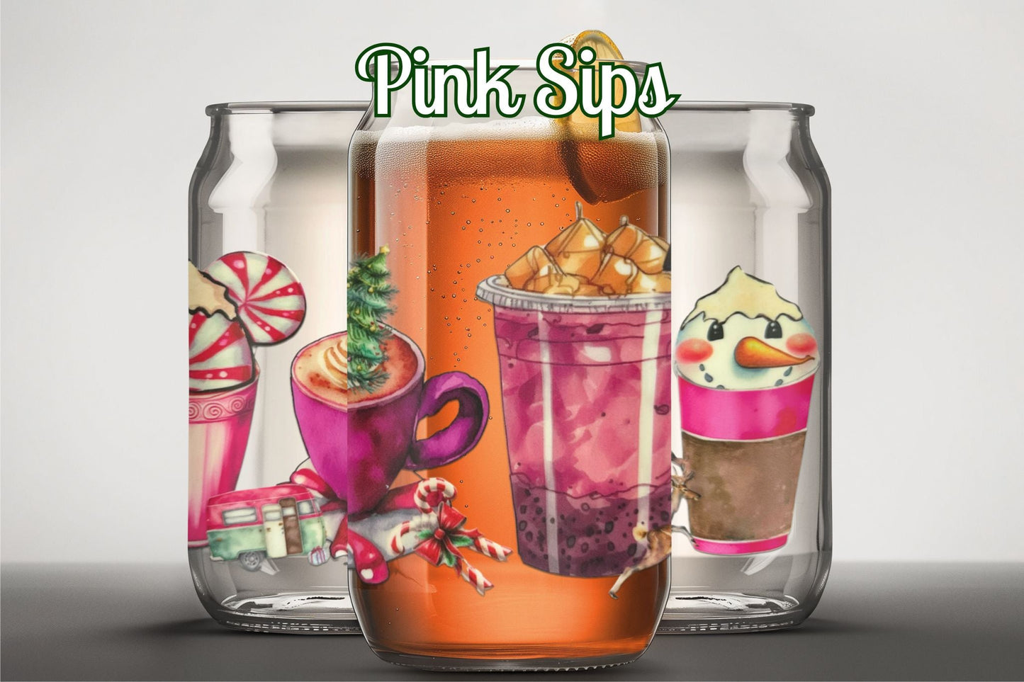 Holiday Sips 16 oz. Glass Cup - Merry May