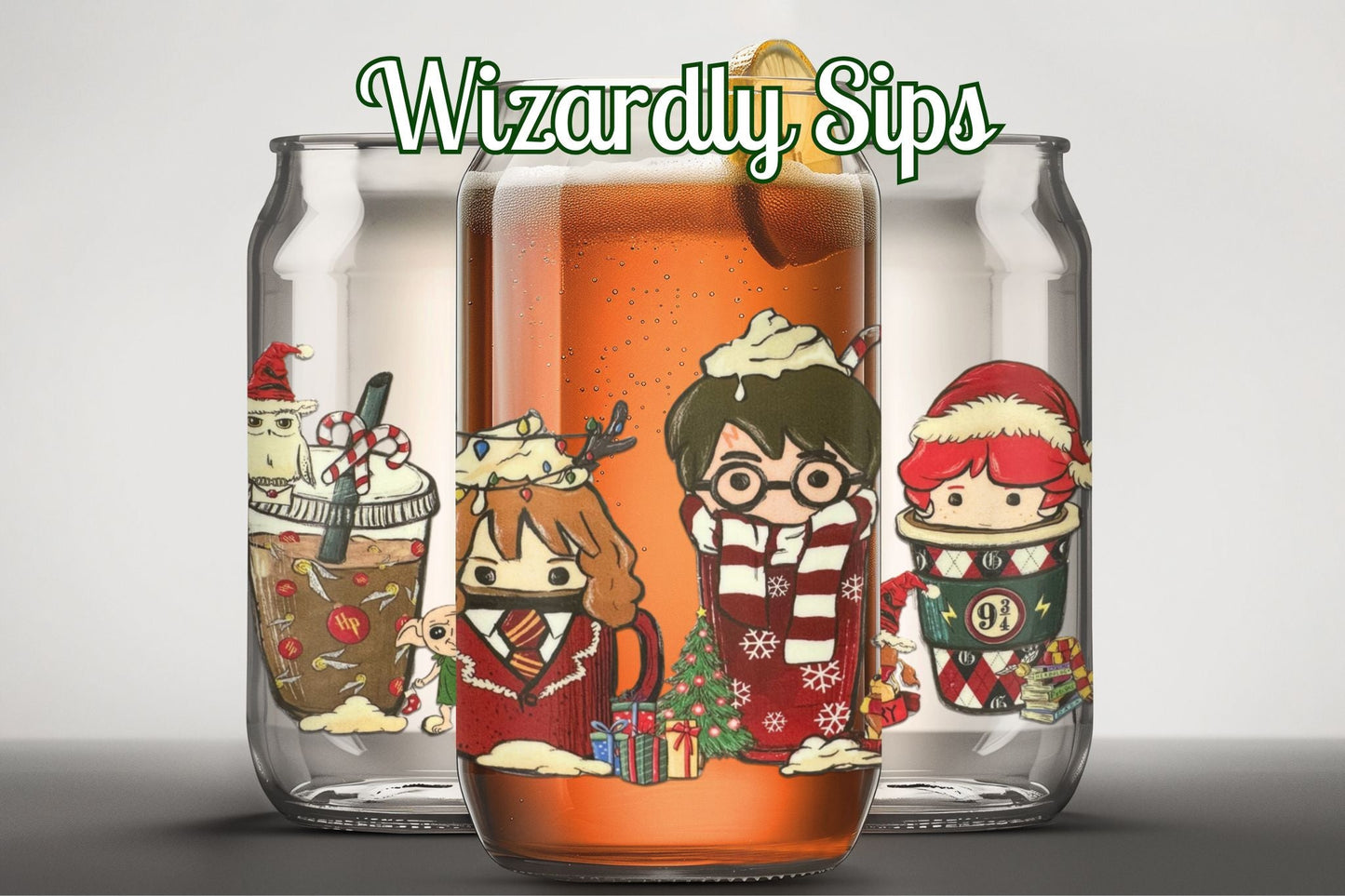 Holiday Sips 16 oz. Glass Cup - Merry May