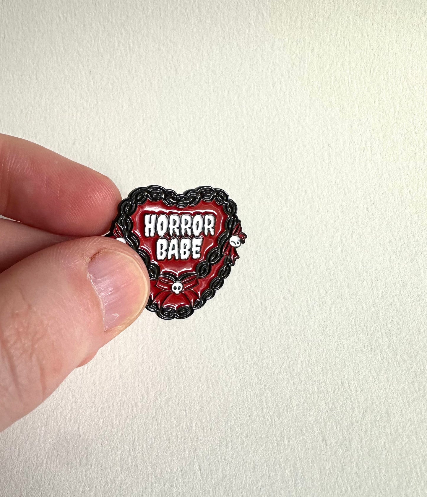 Horror Babe Cake Enamel Pin - Merry May