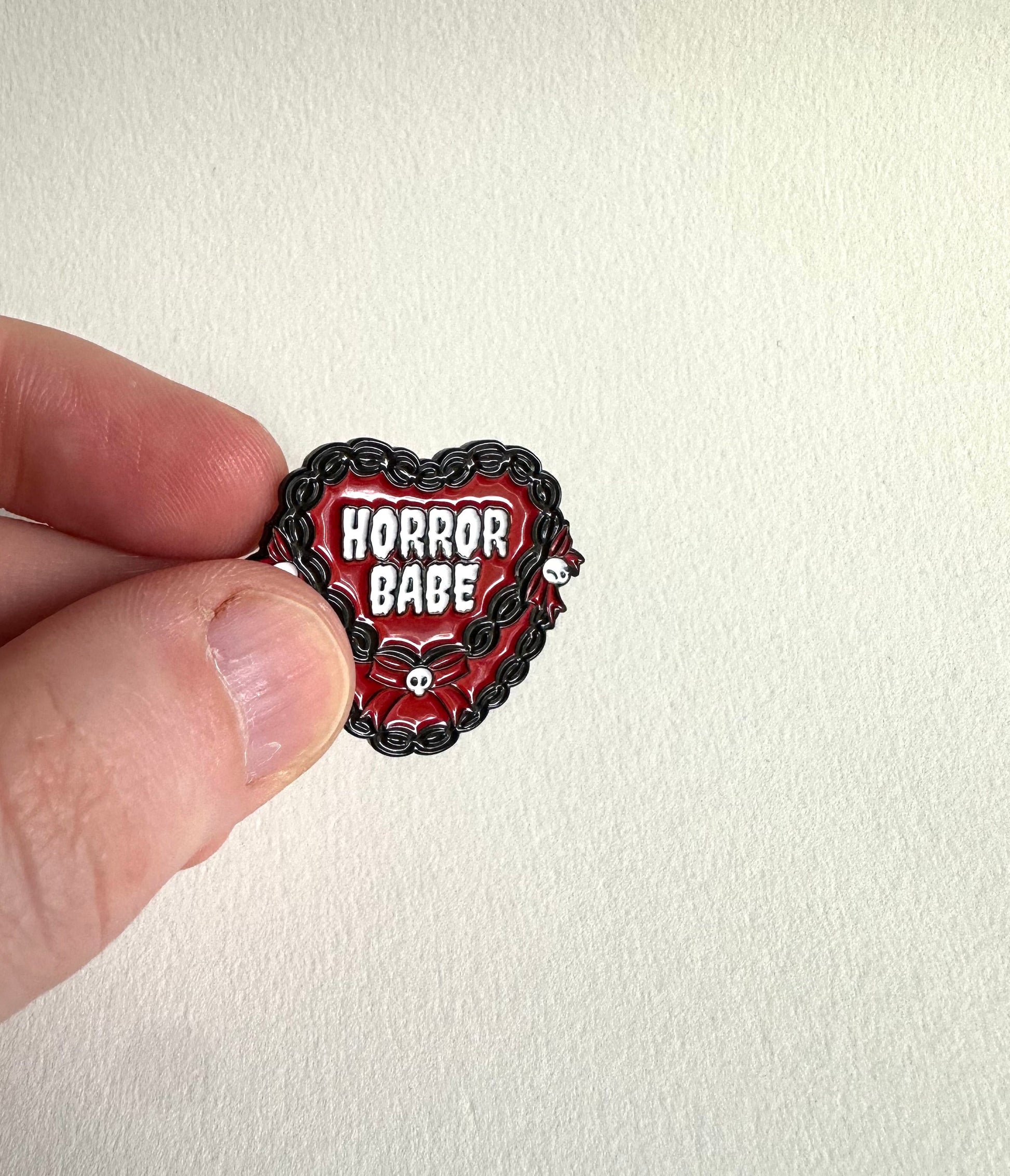Horror Babe Cake Enamel Pin - Merry May