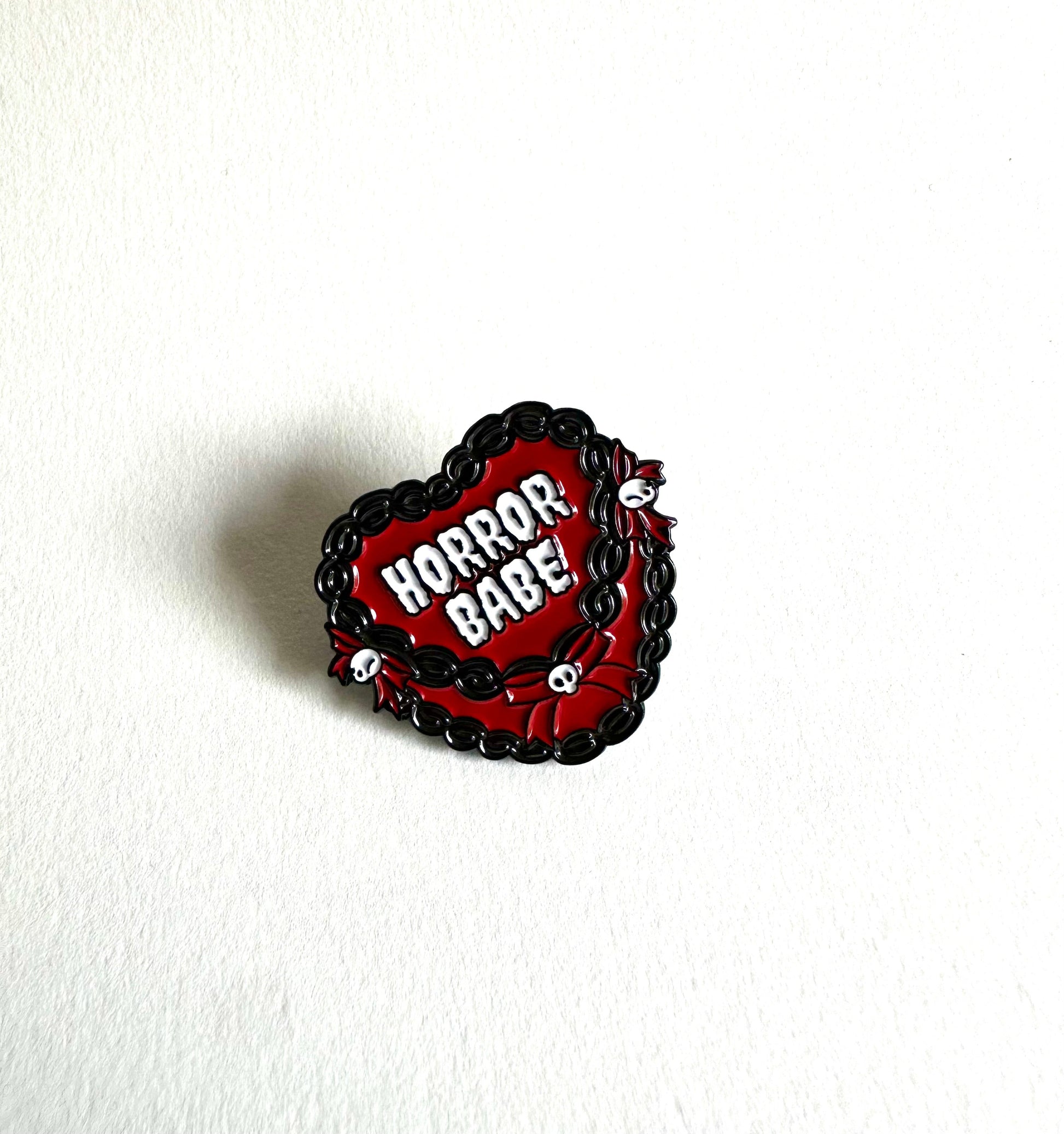 Horror Babe Cake Enamel Pin - Merry May