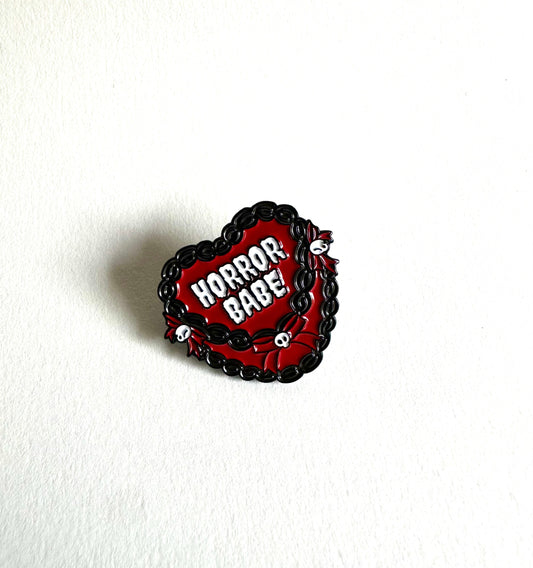 Horror Babe Cake Enamel Pin - Merry May