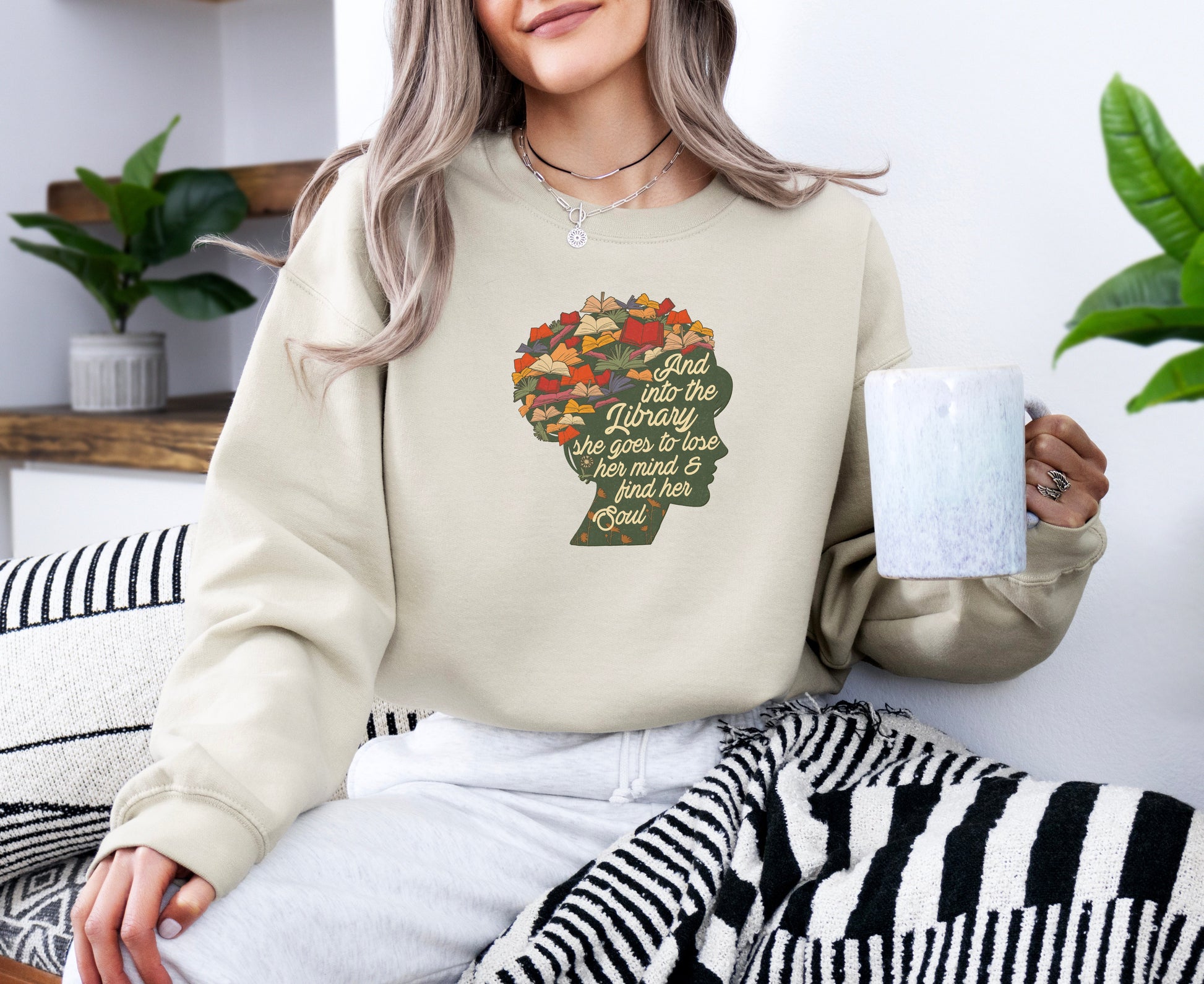 Into The Library Sweatshirt - Merry May