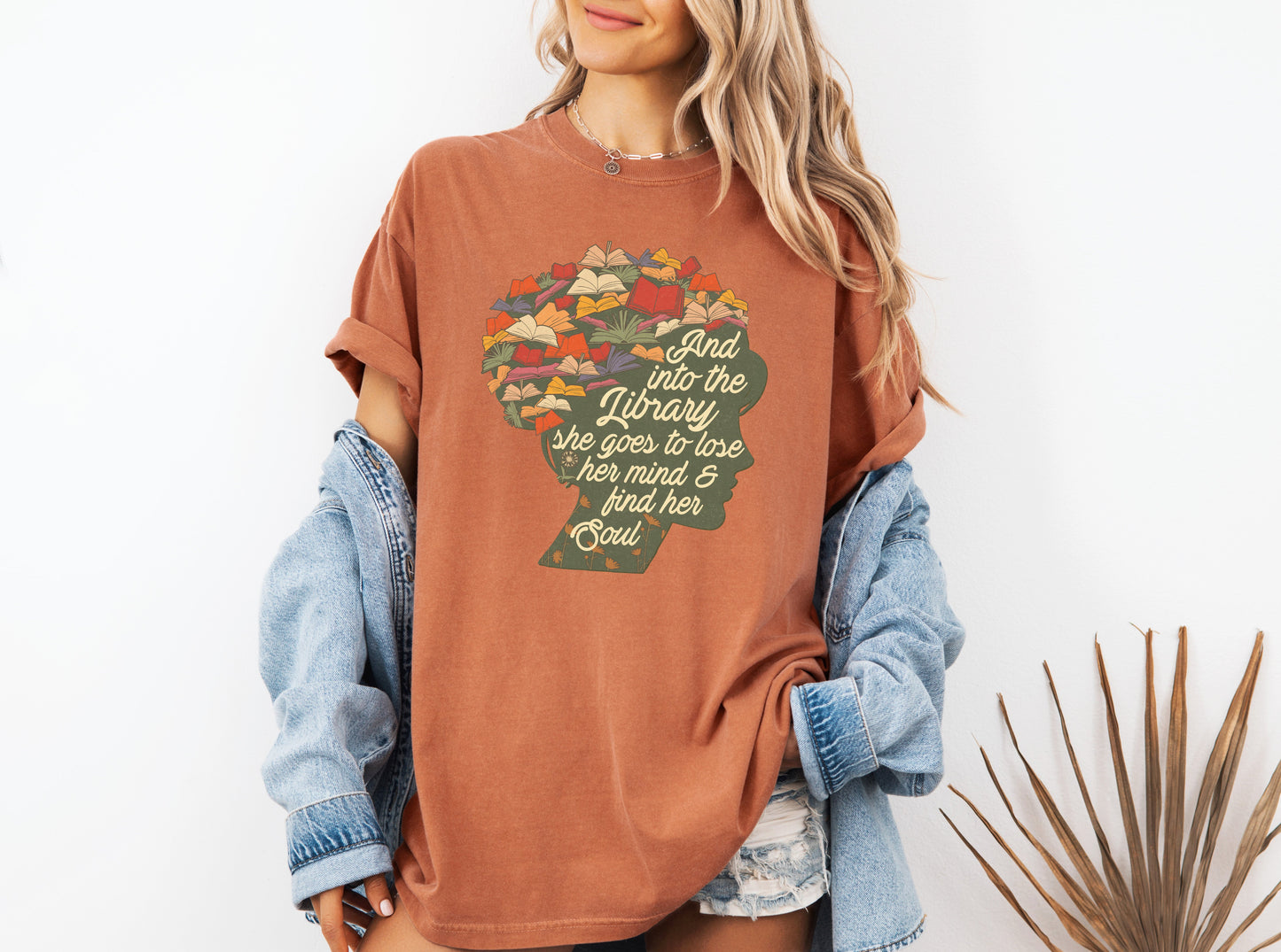 Into the Library T-shirt - Merry May