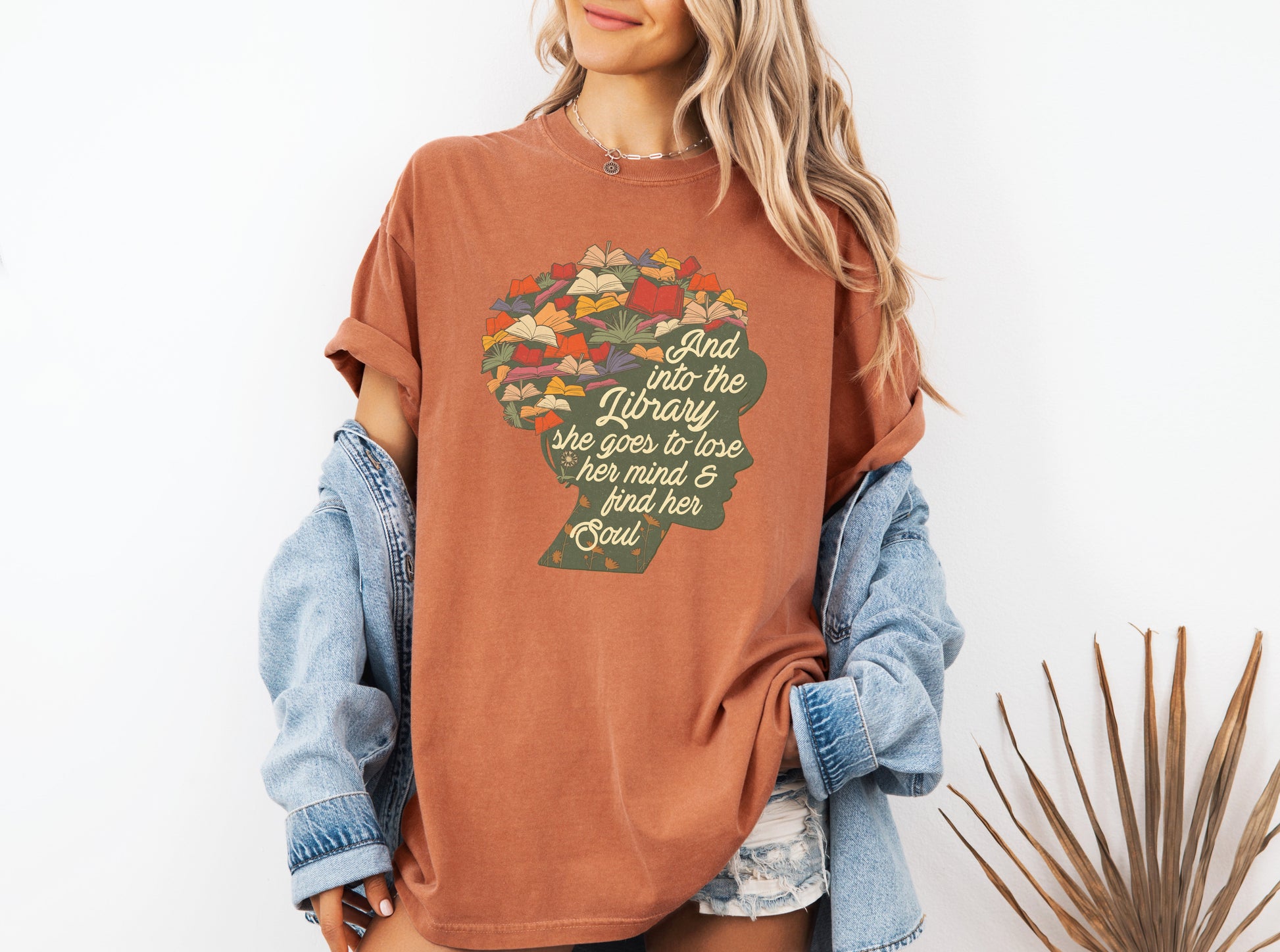 Into the Library T-shirt - Merry May