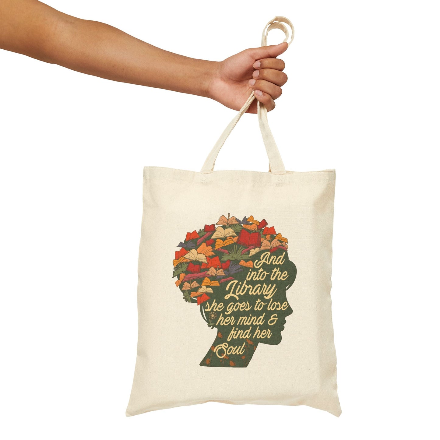 Into The Library Tote Bag - Merry May