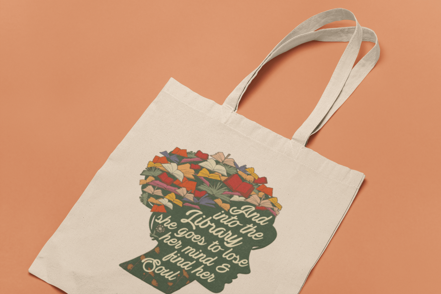 Into The Library Tote Bag - Merry May