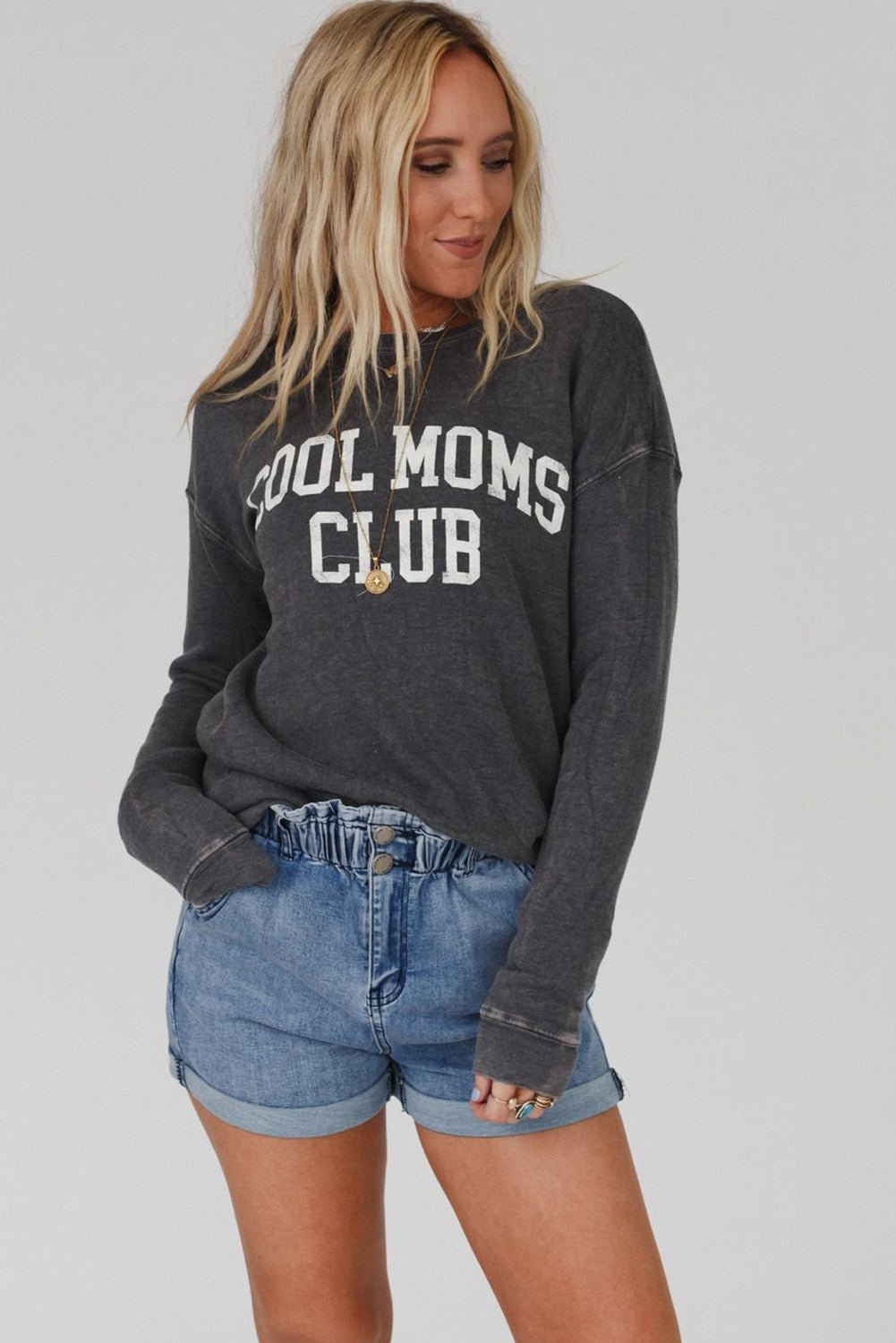 Islaira Club Drop Shoulder Sweatshirt - Merry May