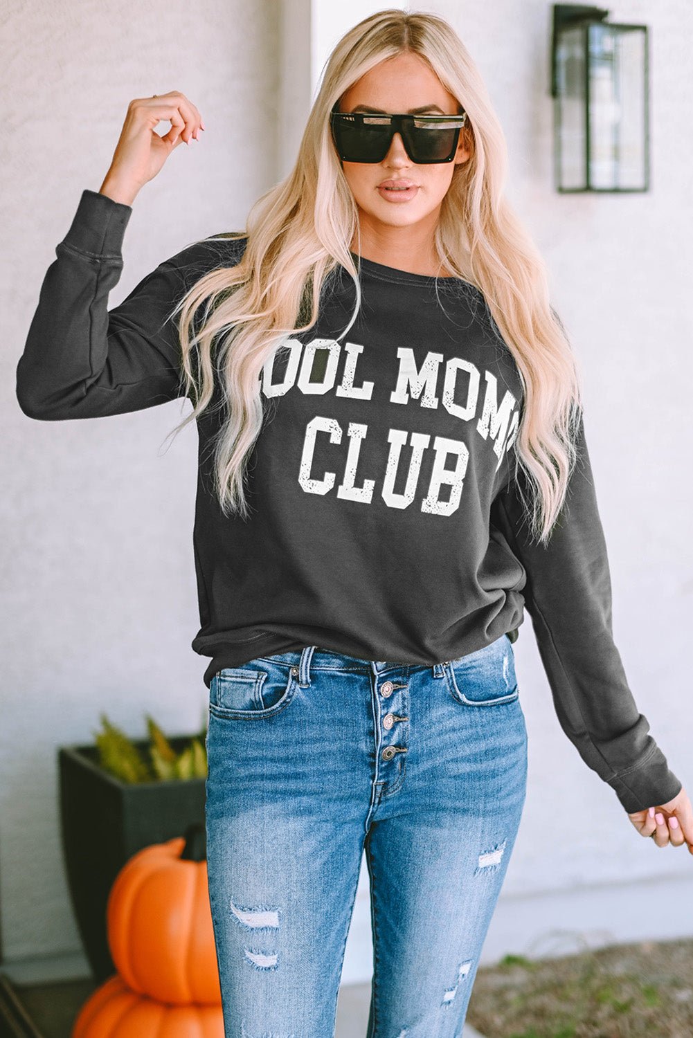 Islaira Club Drop Shoulder Sweatshirt - Merry May