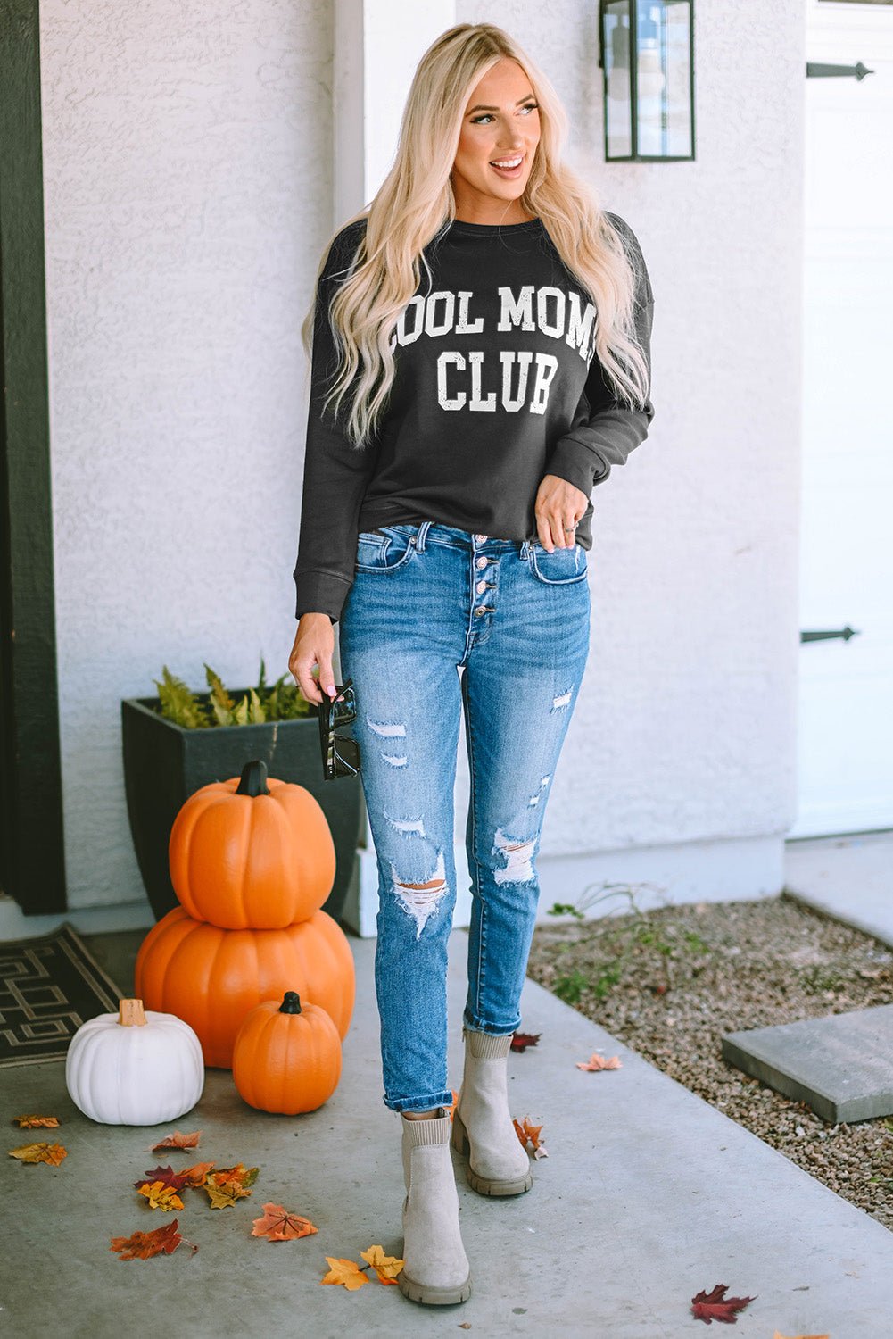 Islaira Club Drop Shoulder Sweatshirt - Merry May