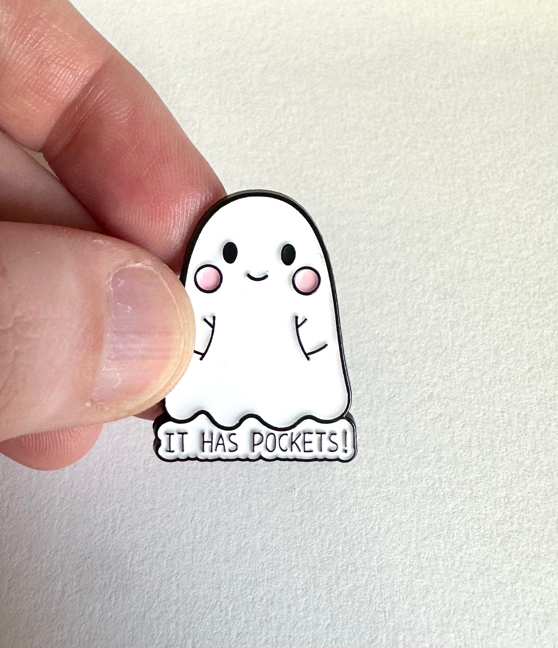 It Has Pockets Enamel Pin - Merry May