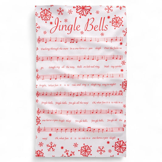 Jingle Bells Geometry Tea Towel - Merry May