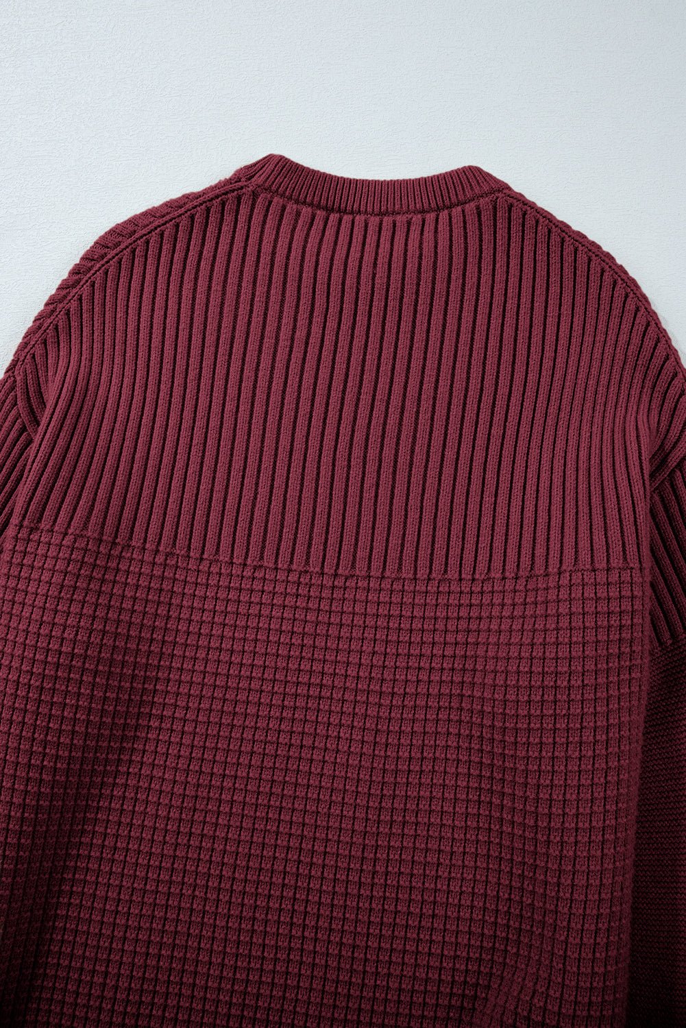 Julietta Mixed Textured Knitted Sweater - Merry May