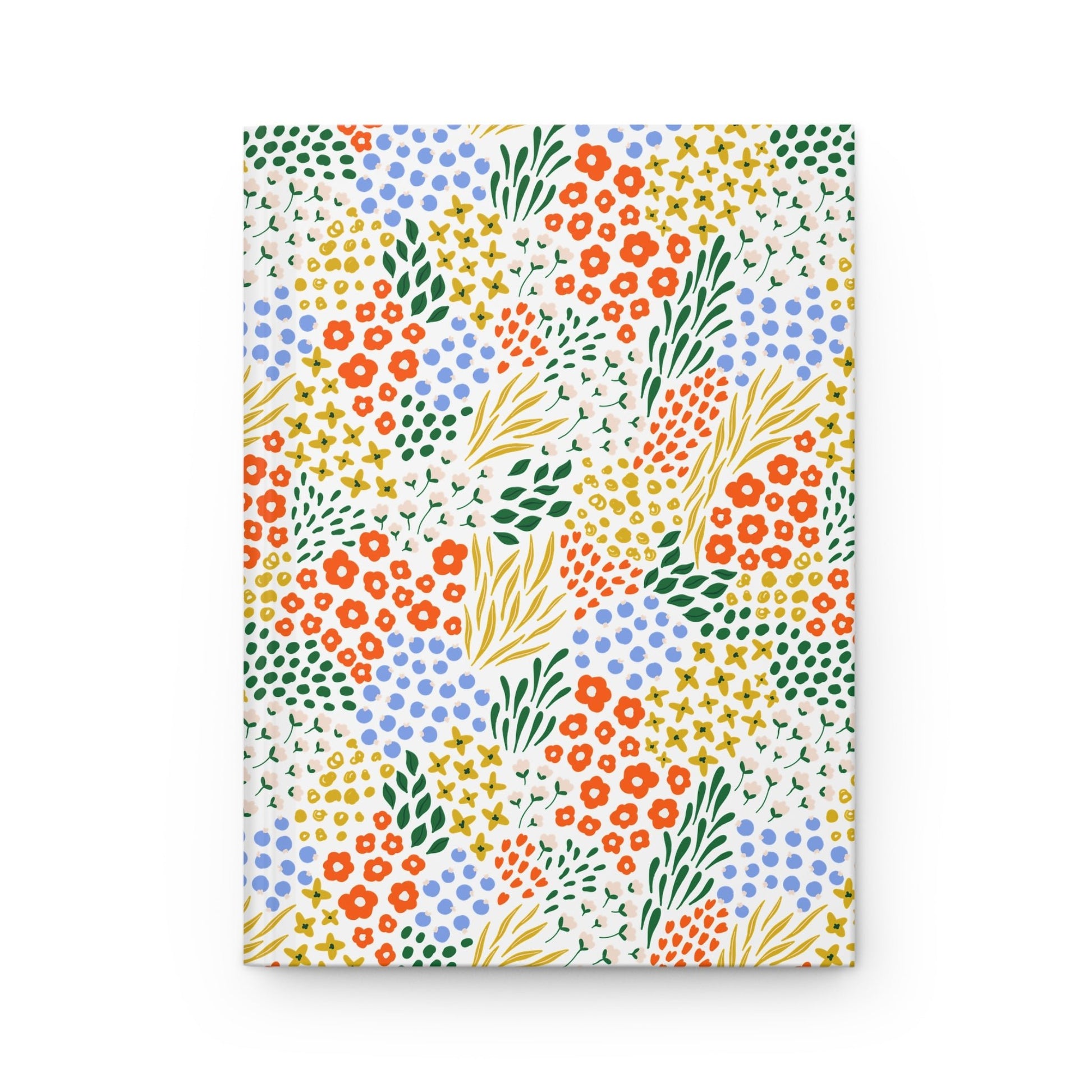 Light Winter Floral Matte Hardcover Journal, 5.75" x 8" - Merry May