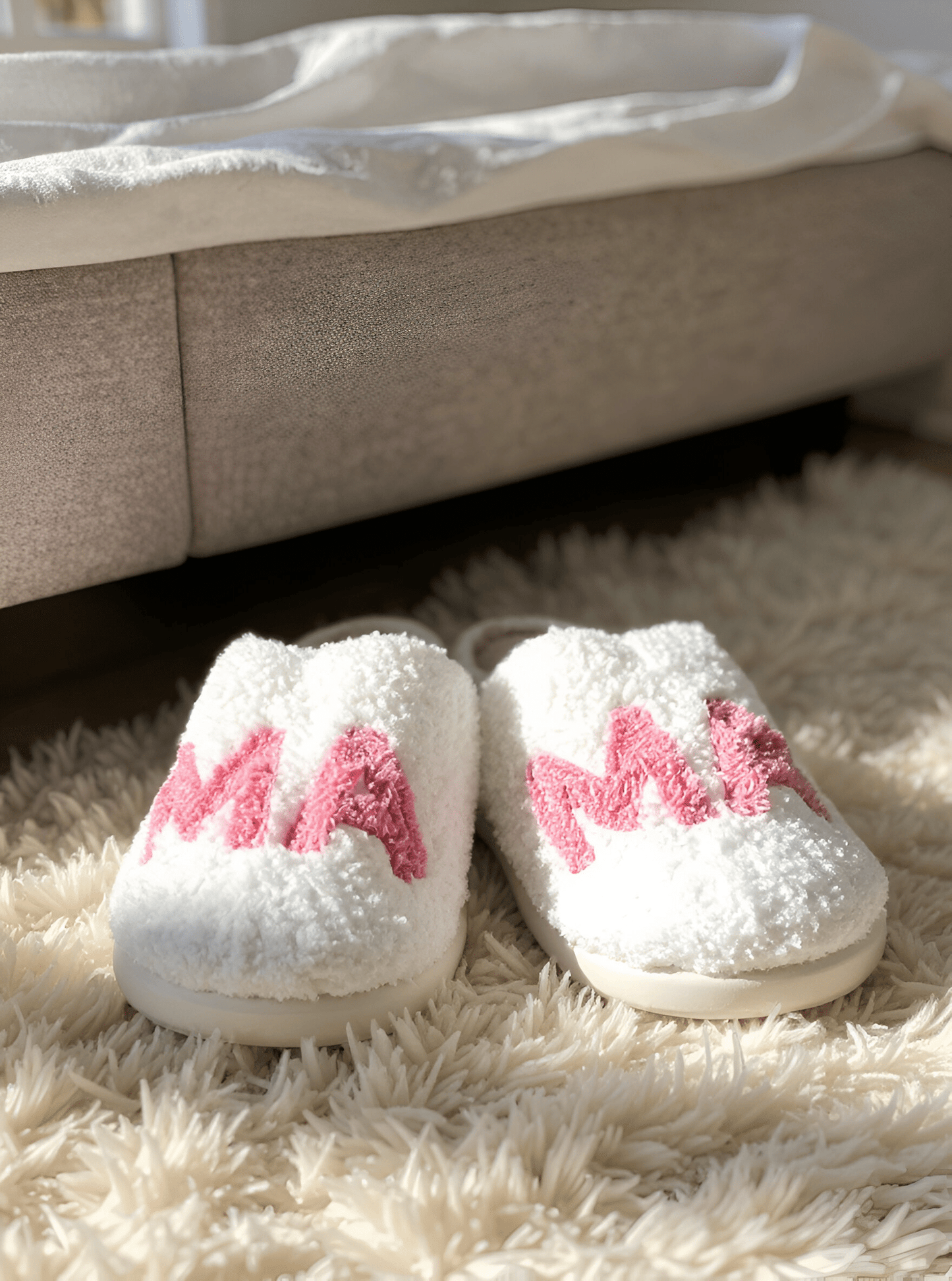 Mama Plush Slippers - Merry May