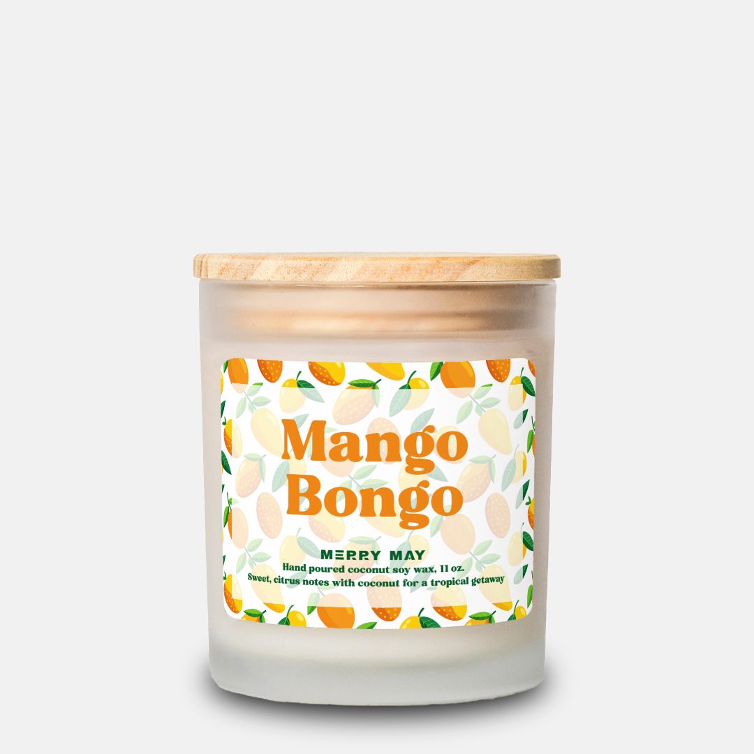 Mango Bongo 11 oz. Frosted Candle - Merry May