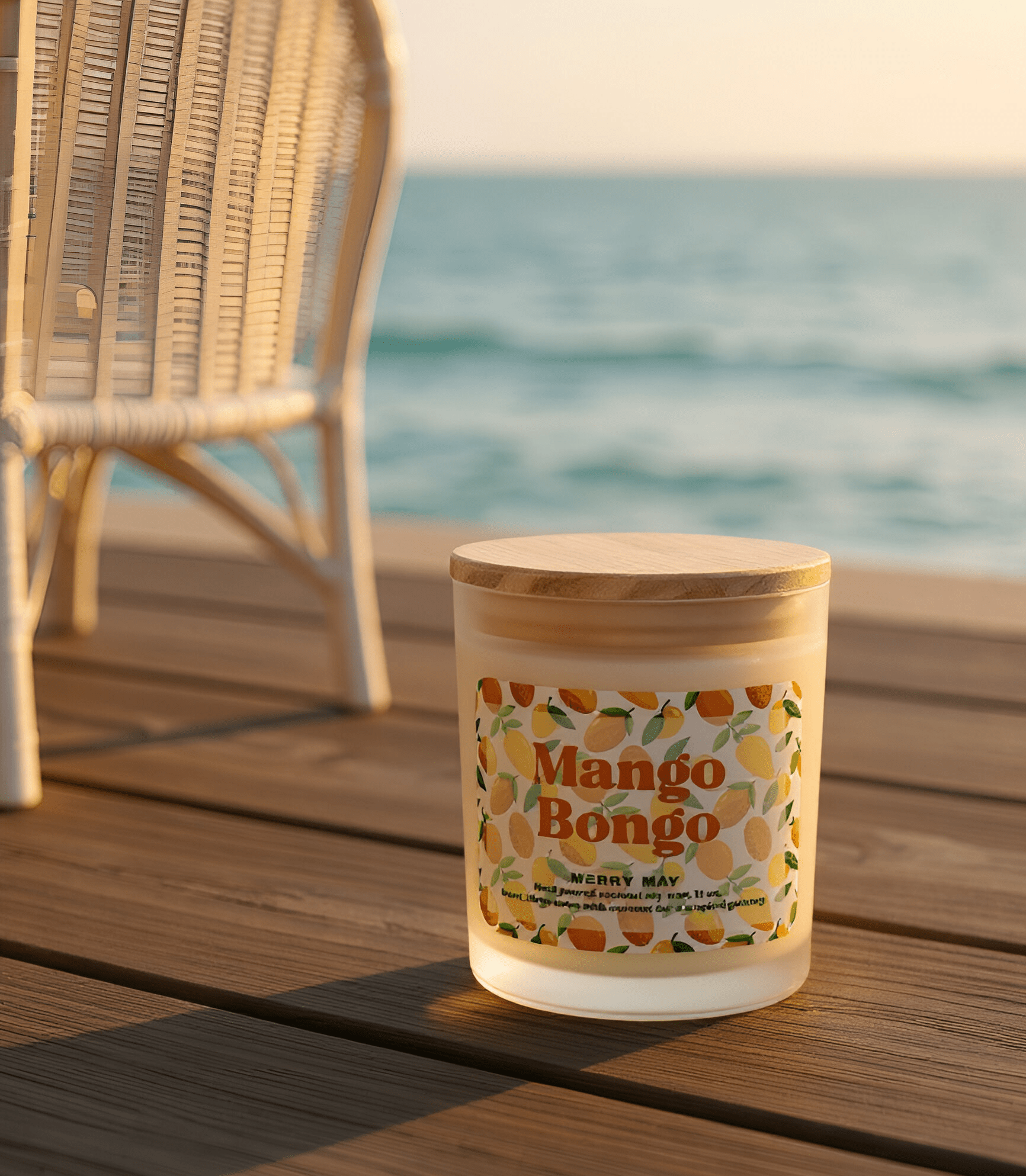 Mango Bongo 11 oz. Frosted Candle - Merry May