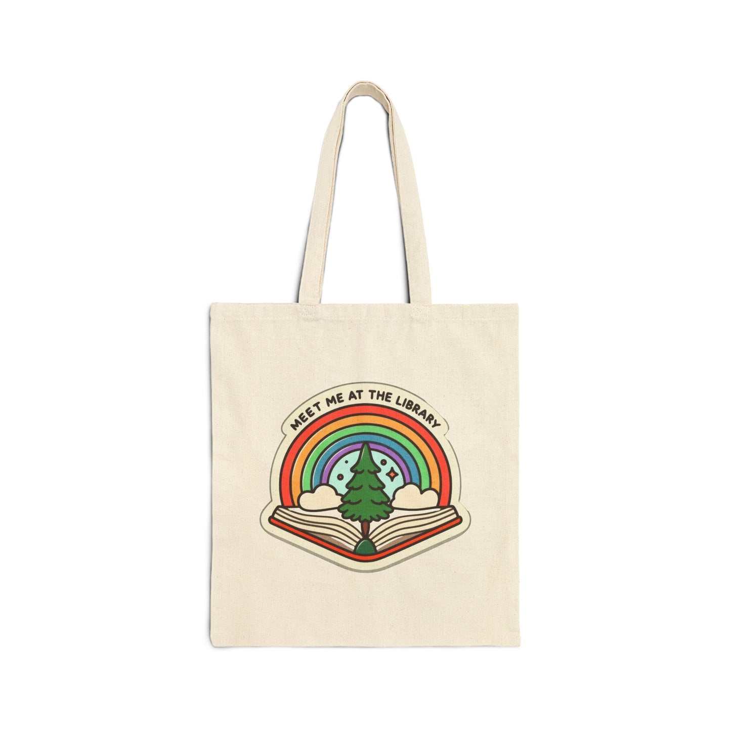 Meet Me at the Library Tote Bag - Merry May