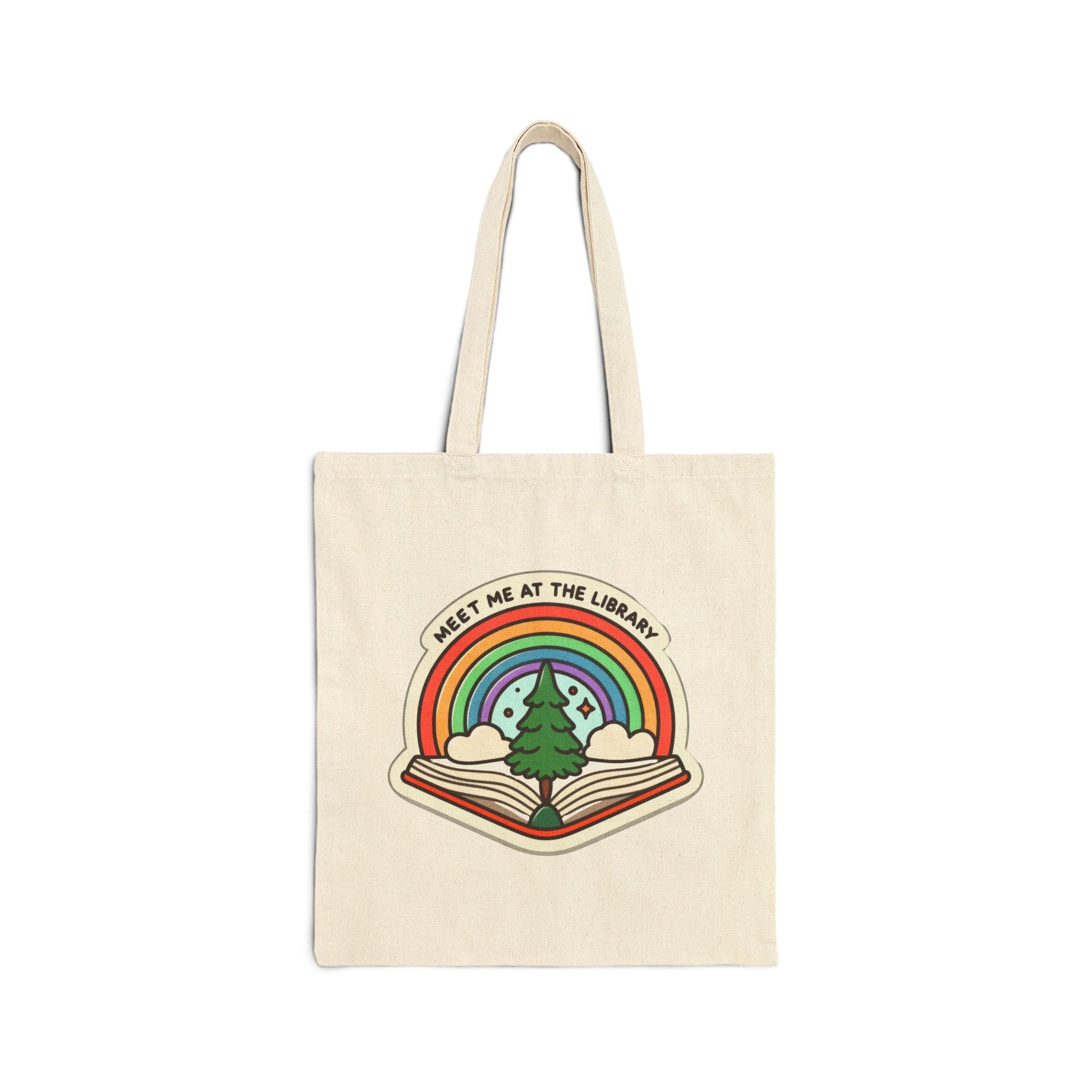 Meet Me at the Library Tote Bag - Merry May