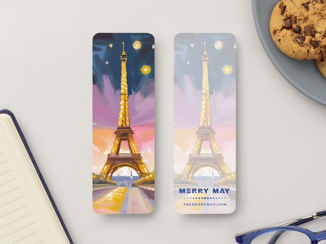 Meet You In Paris Bookmark, 2" x 6" - Merry May