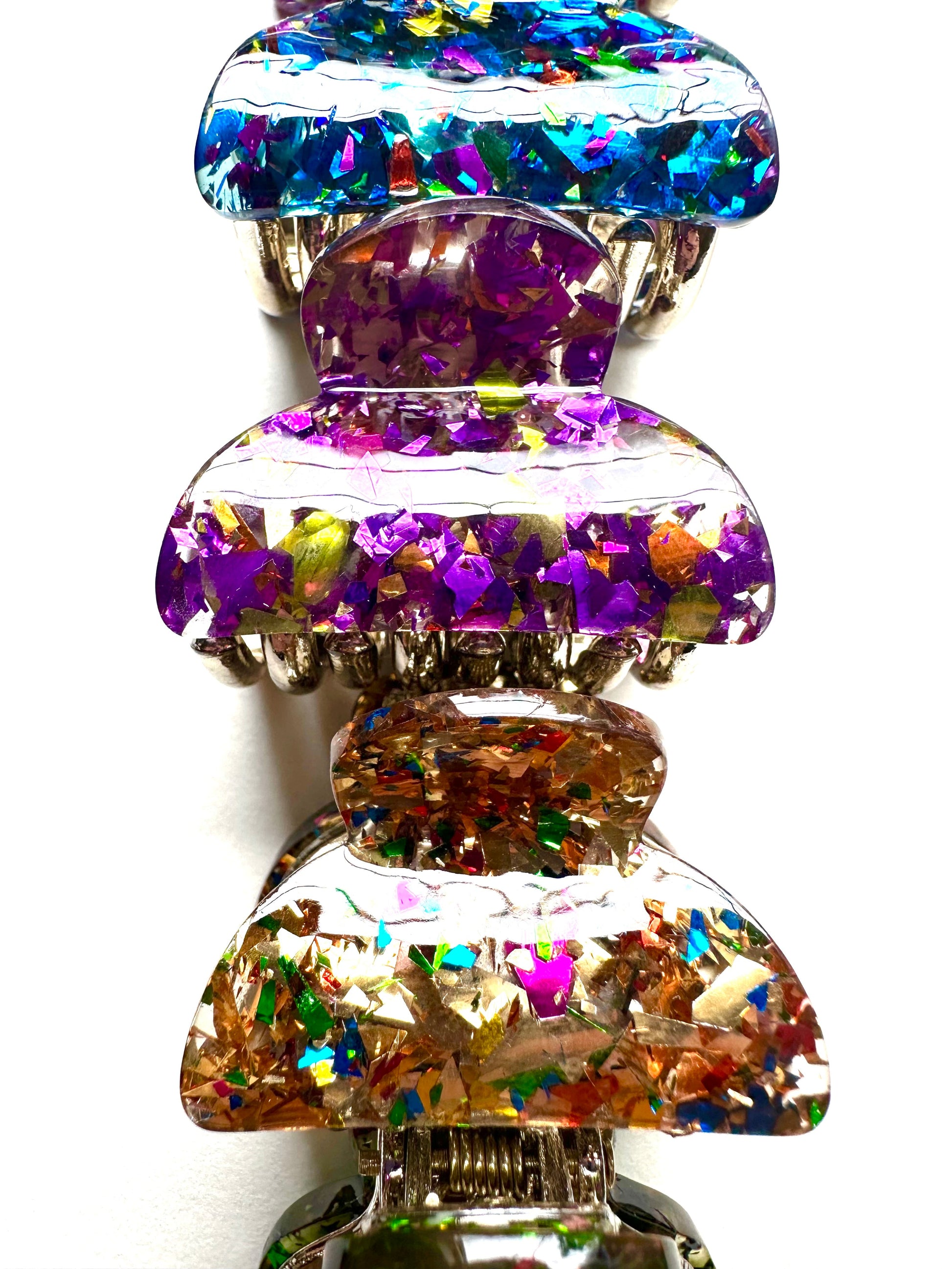 Mini Confetti Hair Claw Set - Merry May