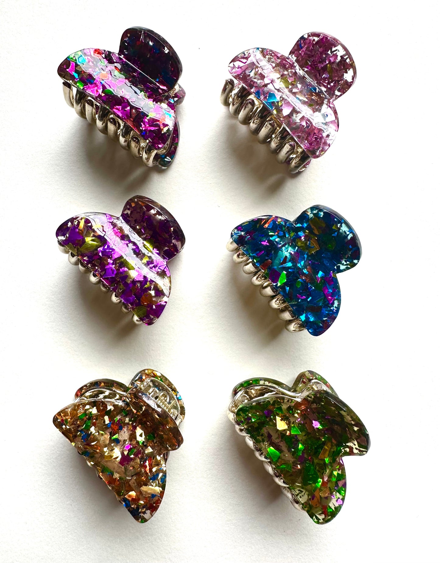 Mini Confetti Hair Claw Set - Merry May