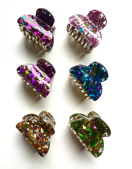 Mini Confetti Hair Claw Set - Merry May
