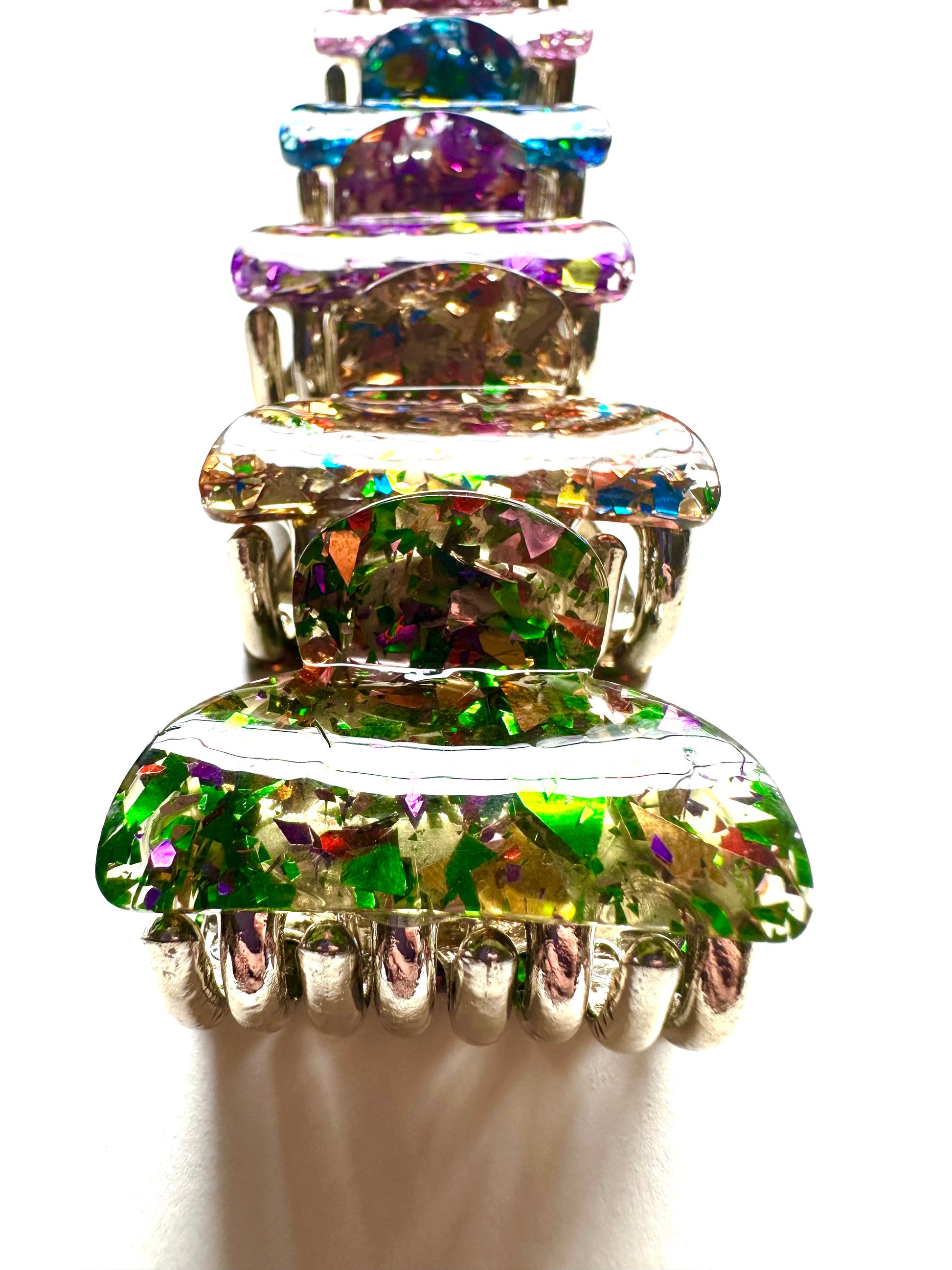 Mini Confetti Hair Claw Set - Merry May