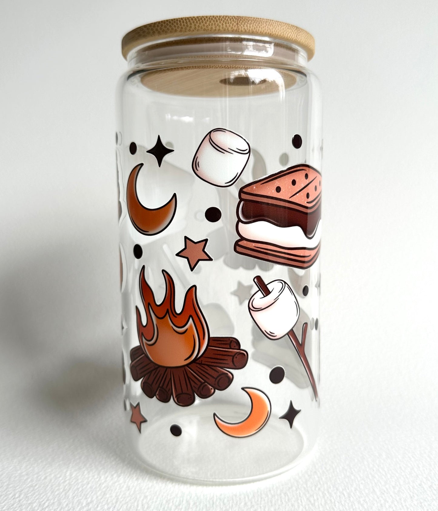 More S'mores 16oz. Glass Cup - Merry May