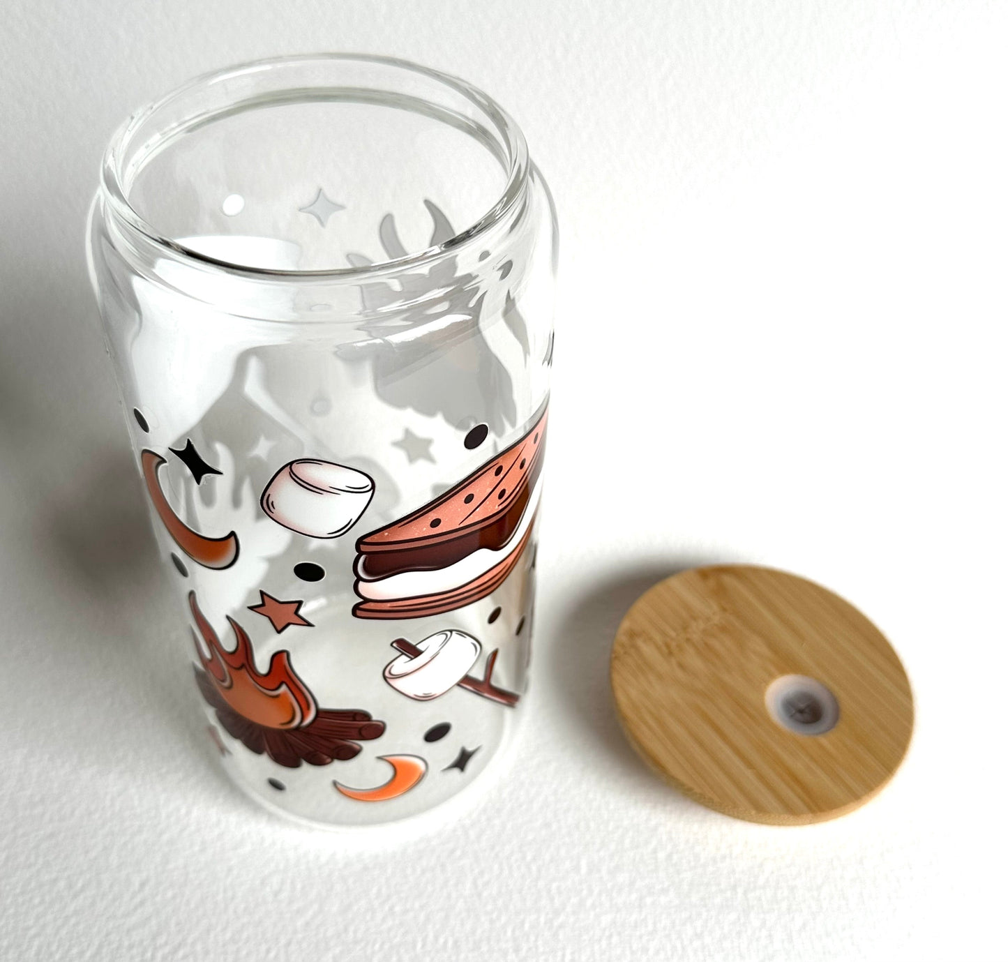 More S'mores 16oz. Glass Cup - Merry May