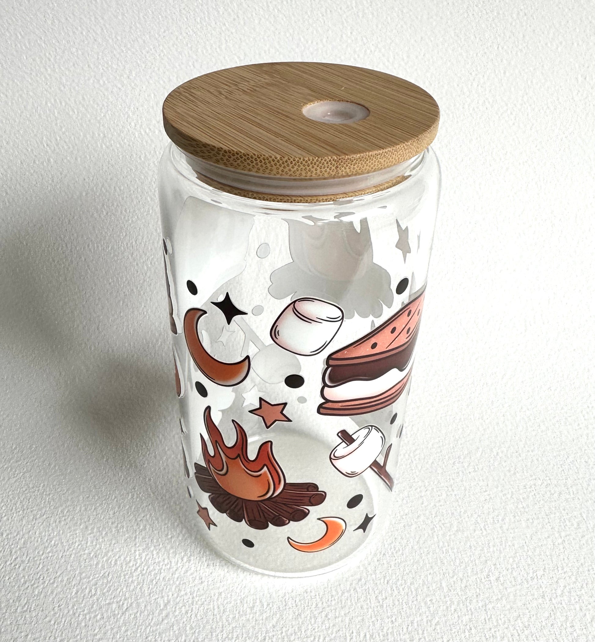 More S'mores 16oz. Glass Cup - Merry May