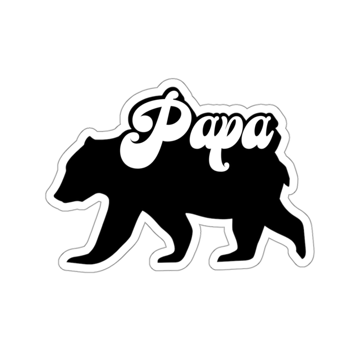 Papa Bear Vinyl Sticker, 3" x 2.2" - Merry May