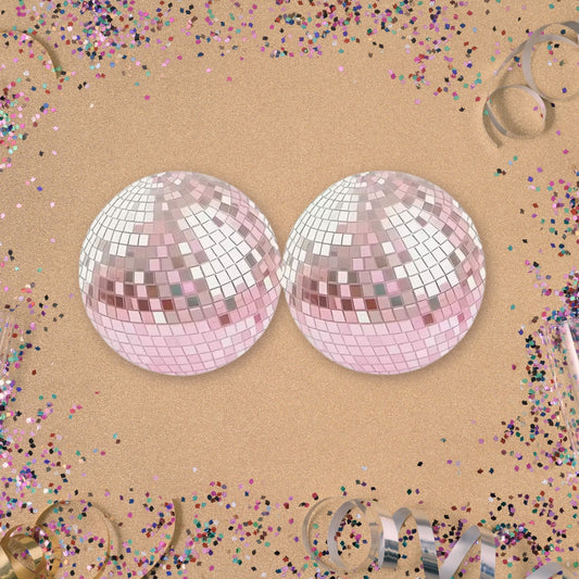Pink Disco Ball Car Coasters - Merry May