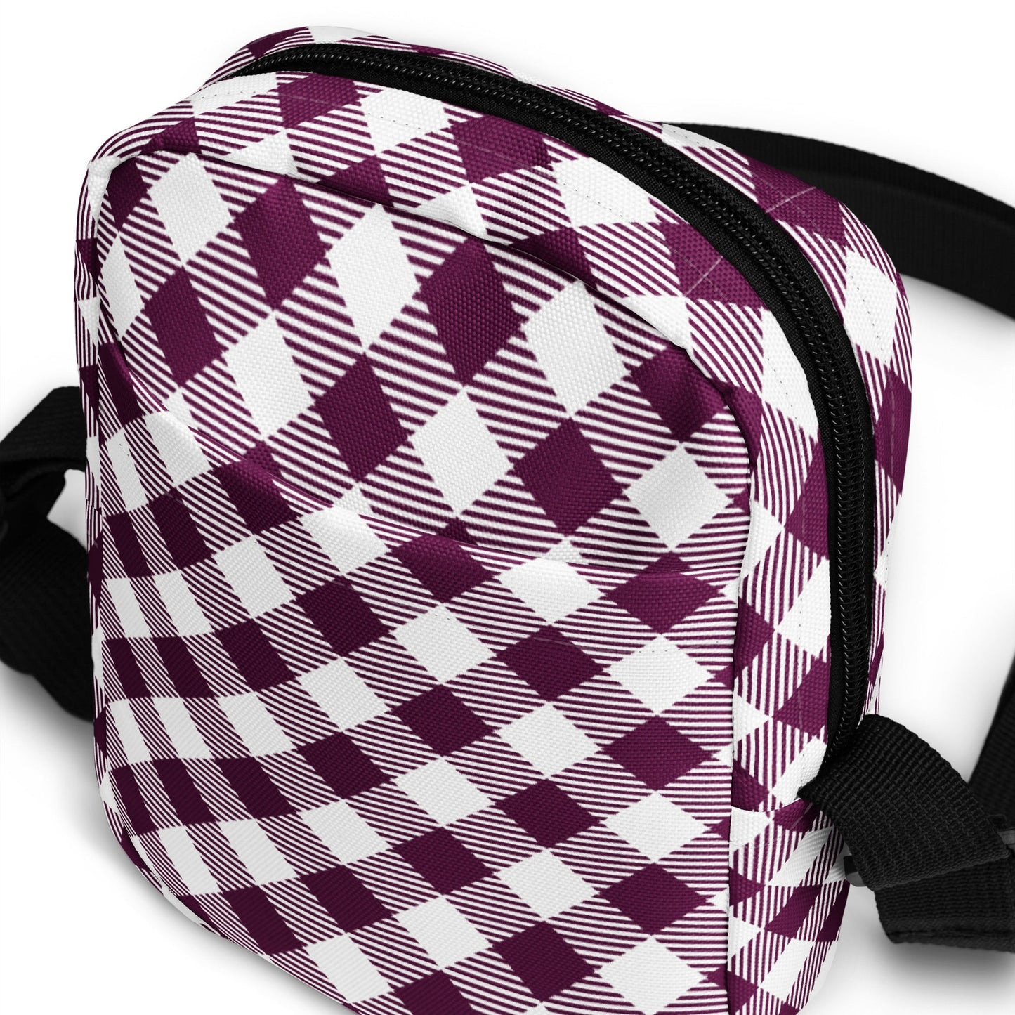 Plum Plaid Crossbody Bag - Merry May